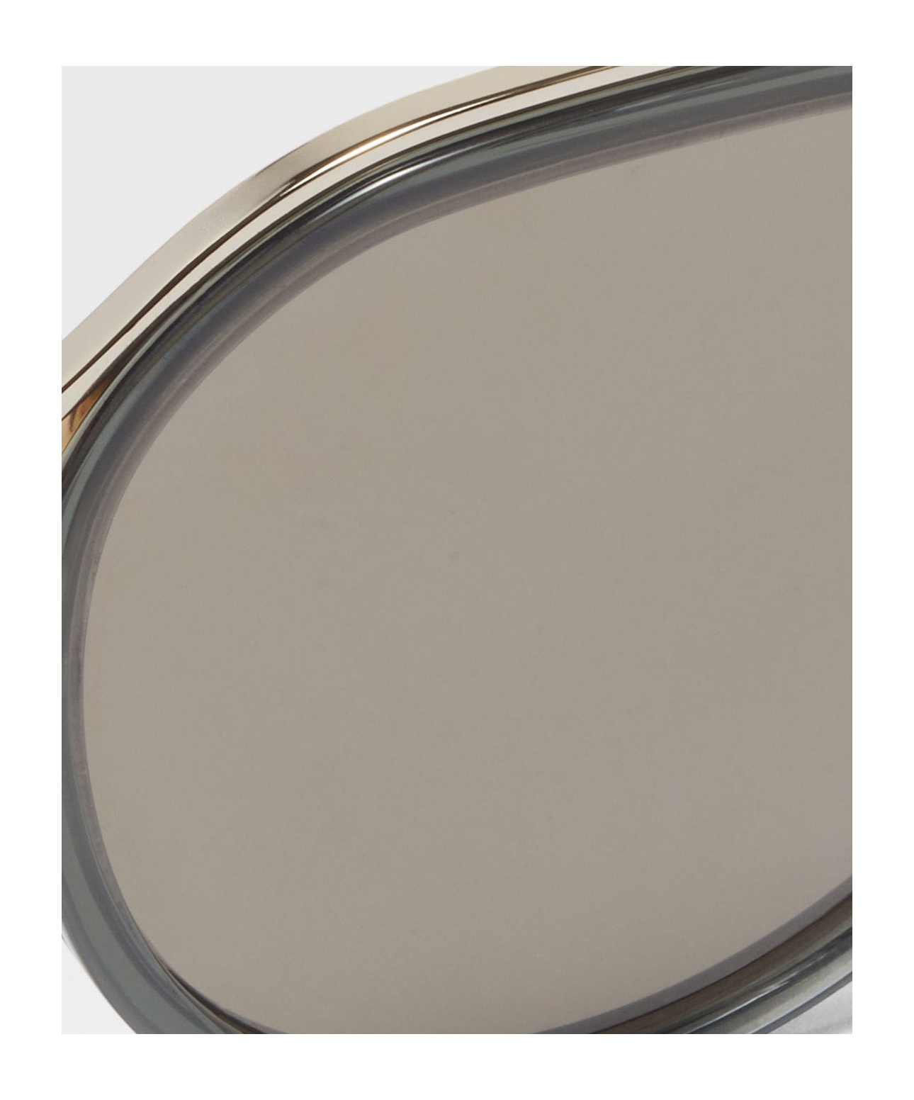 Zegna Round-frame Metal Sunglasses In Gray