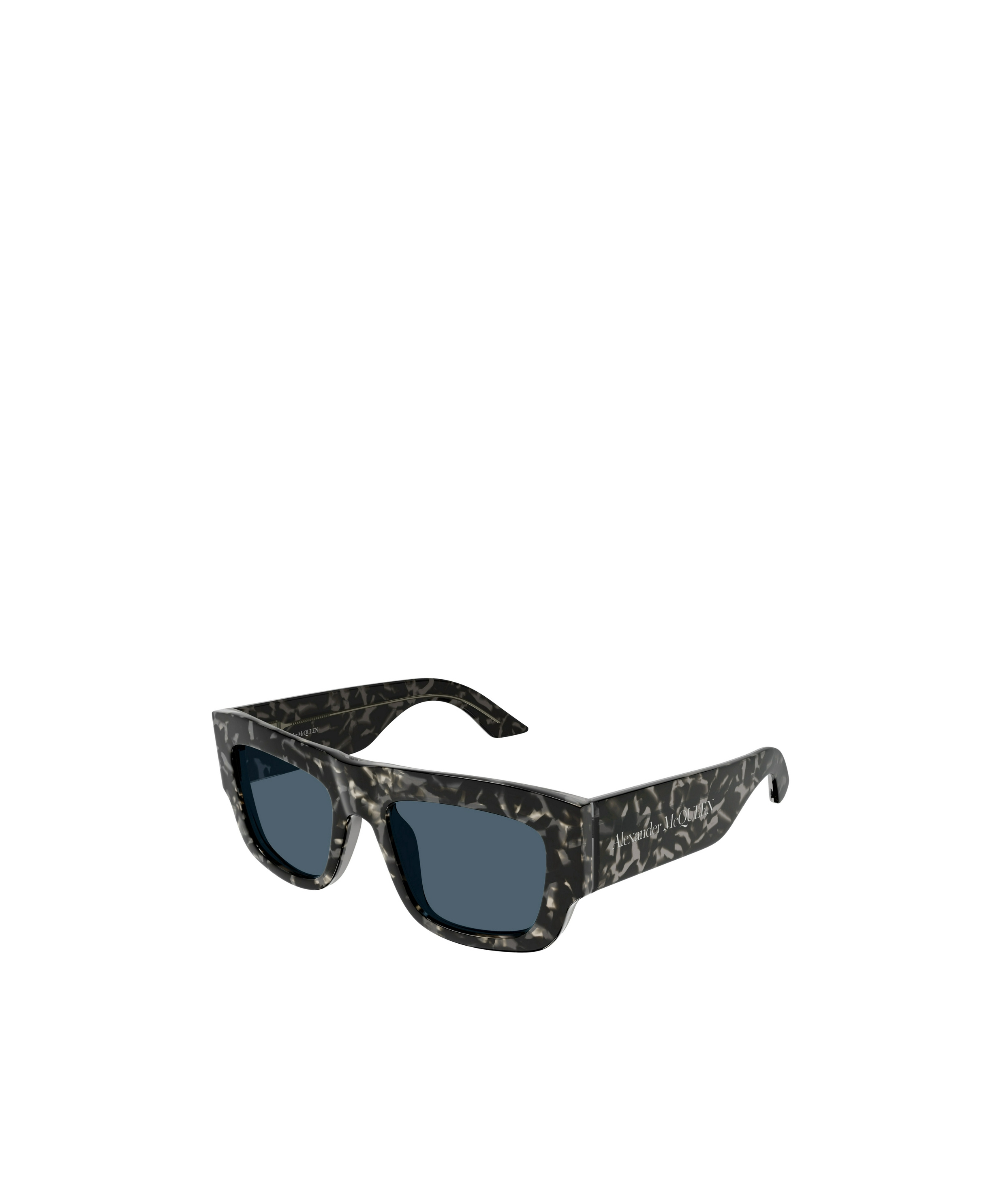 Alexander Mcqueen Am 0449s Square-frame Sunglasses In Black