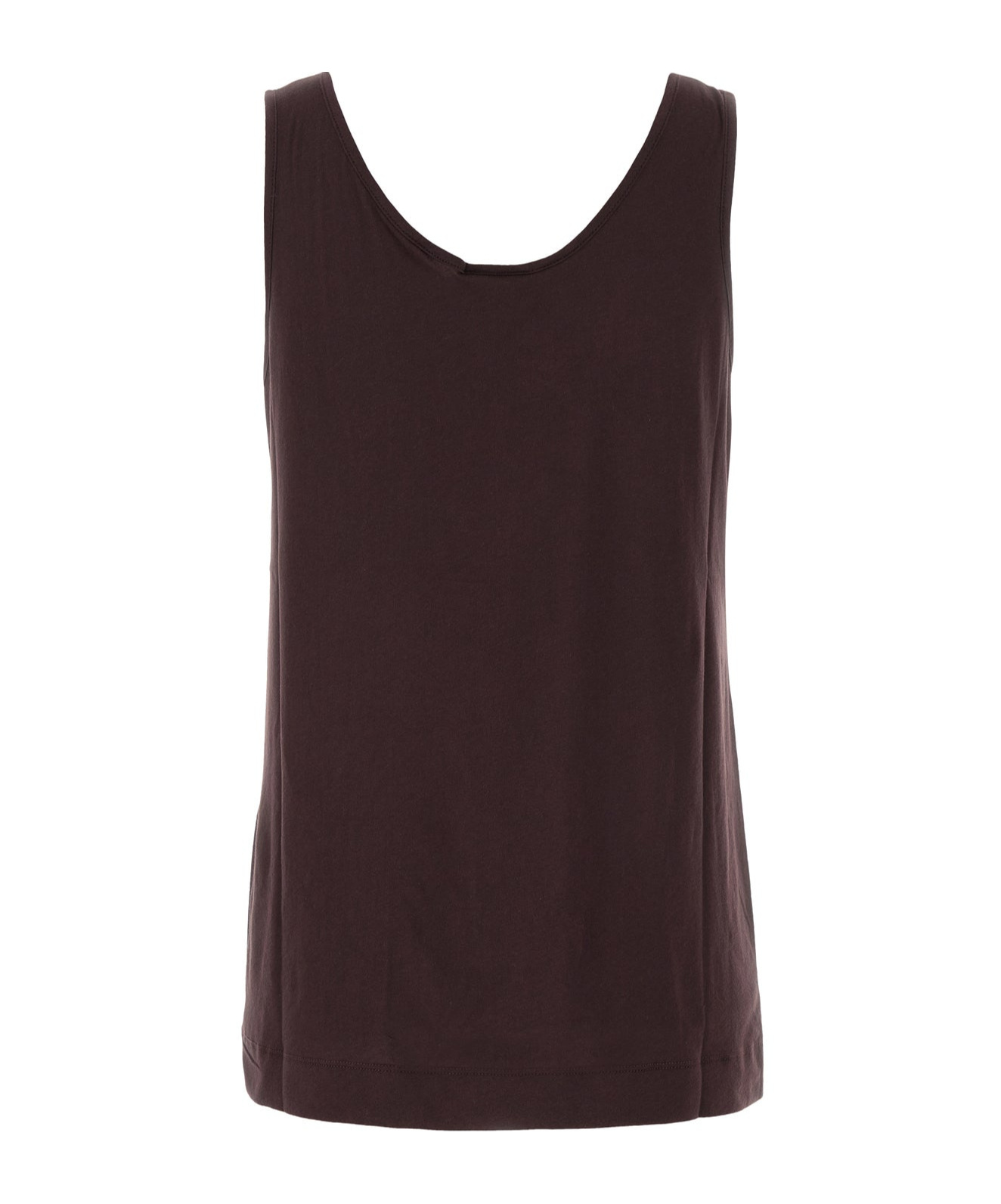 Shop Dries Van Noten Cotton Blend Gamba Tank Top In Black