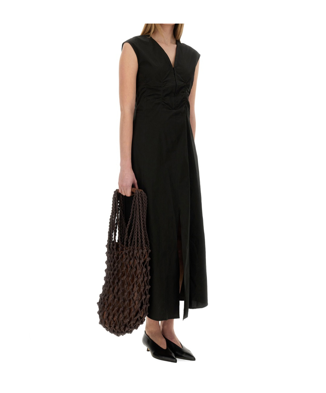 Alysi Long Poplin Dress