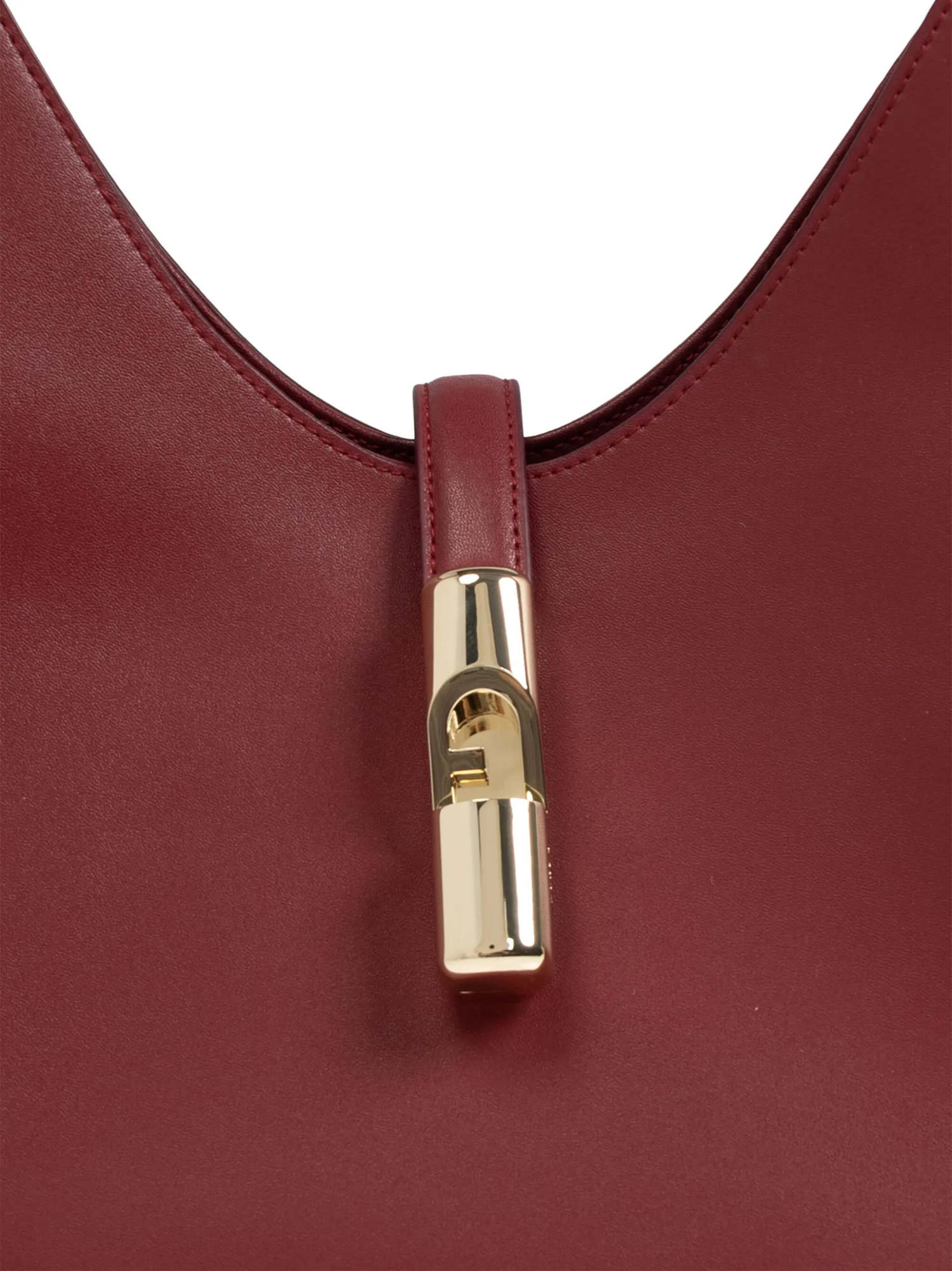 Furla Structured Top Handle Shoulder Bag In Red