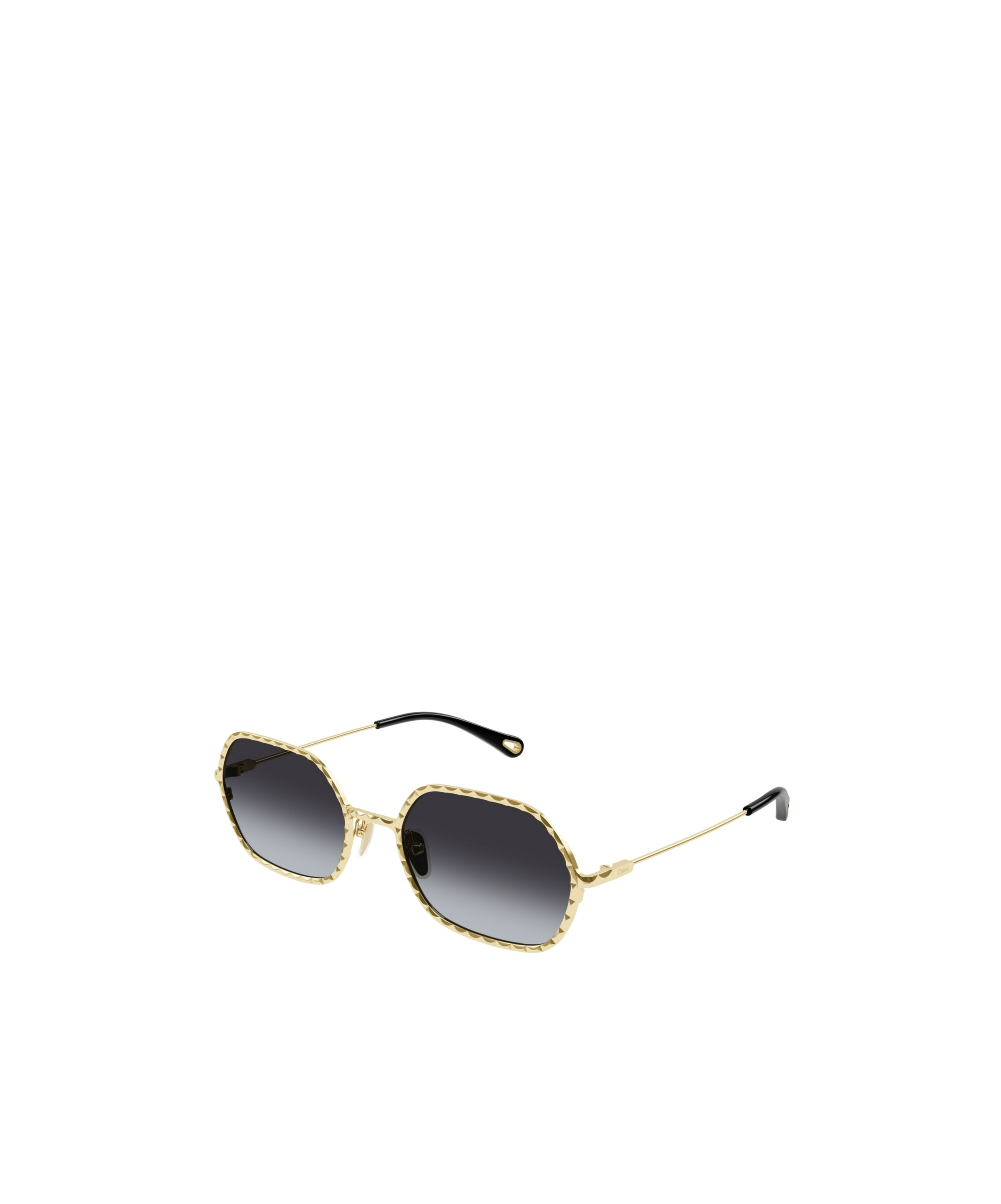 Chloé Rectangle-frame Sunglasses In Black