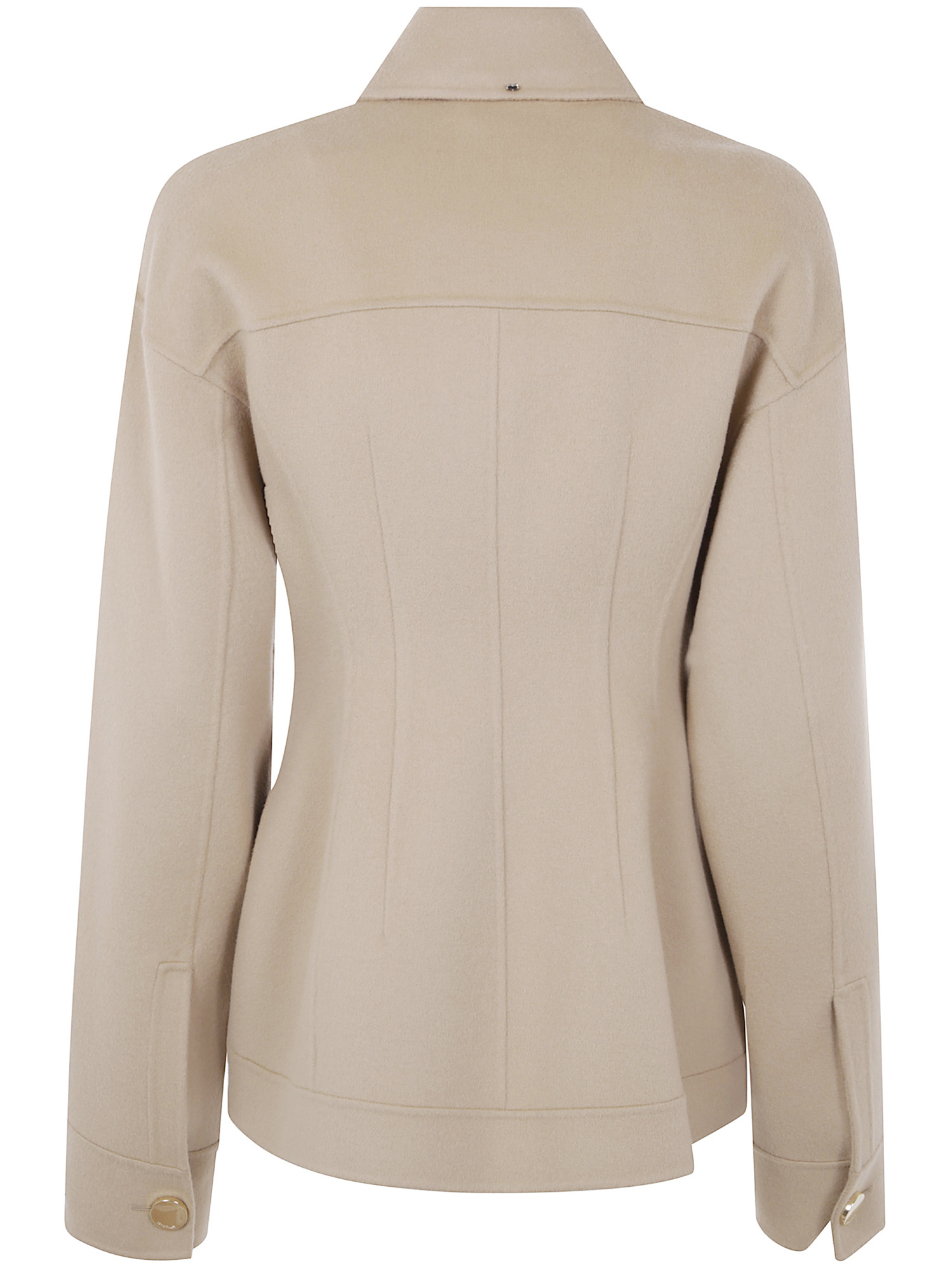 Sportmax Button-fastening Flap-pocket Jacket In White