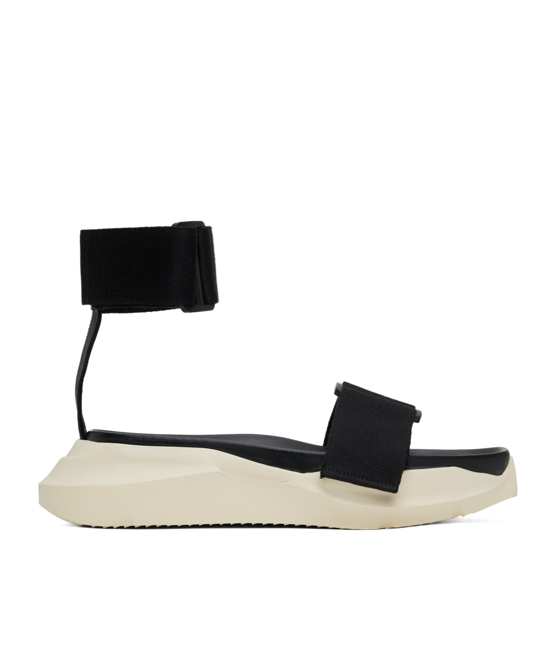 Rick Owens Round-headed Sandals In Black