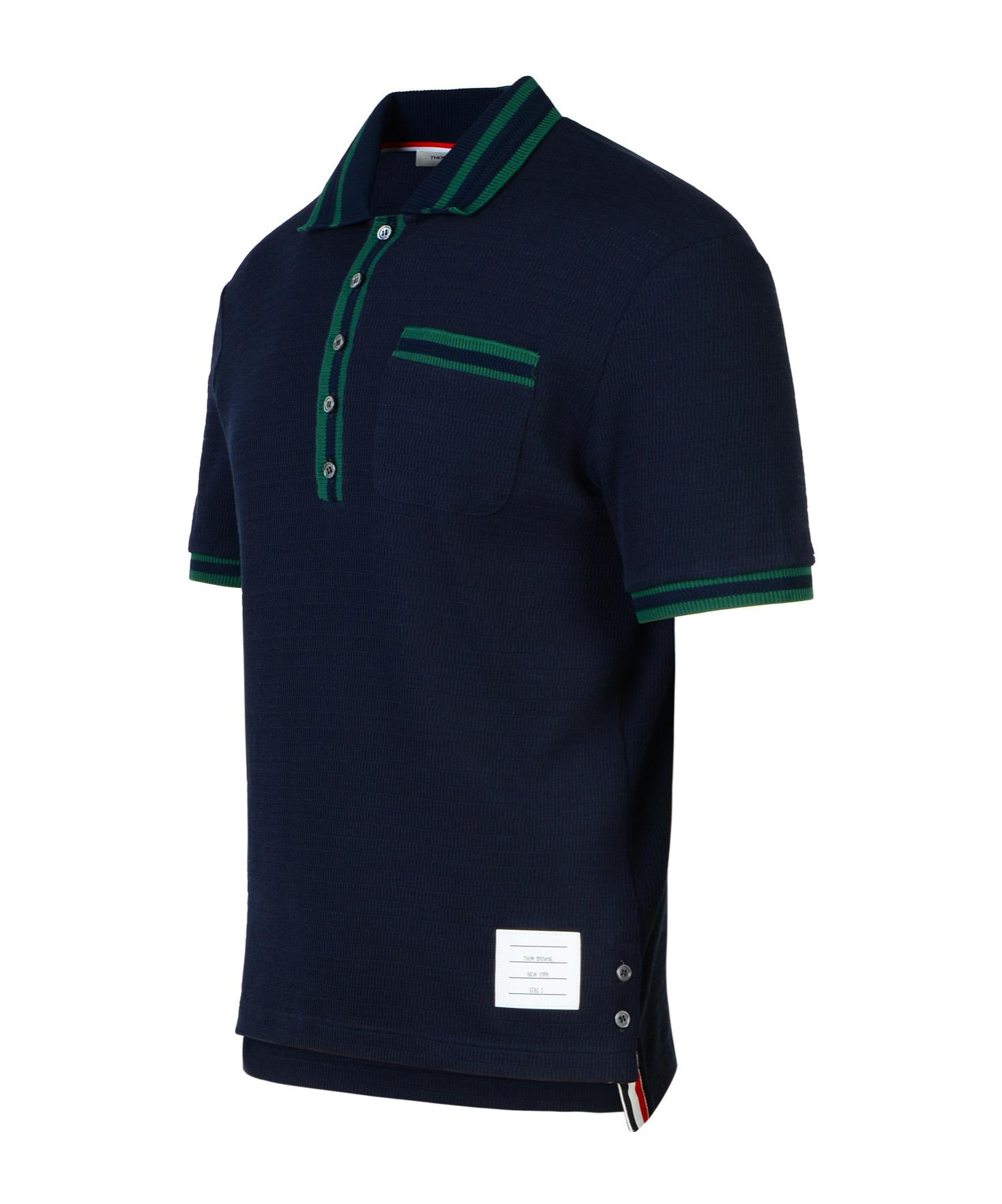 Thom Browne Polo - Azul Oscuro In Black