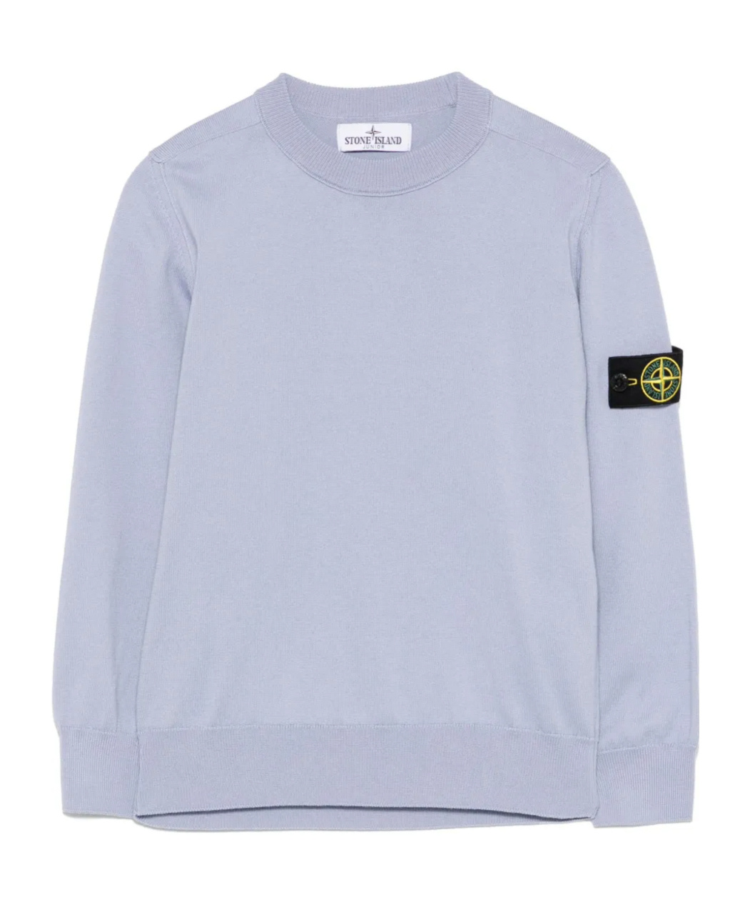 Stone Island Compass-badge Sweater In Light Purple