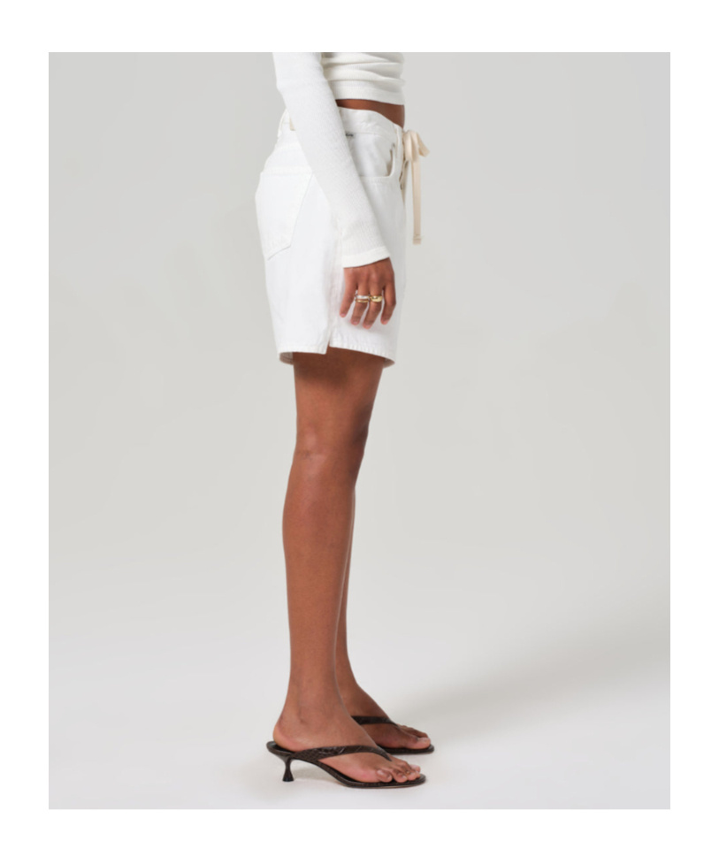 Citizen Of Humanity Brynn Drawstring Short In Fresco In White