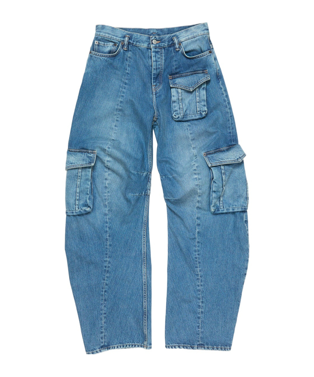Acne Studios Multi-pocket Jeans In Blue