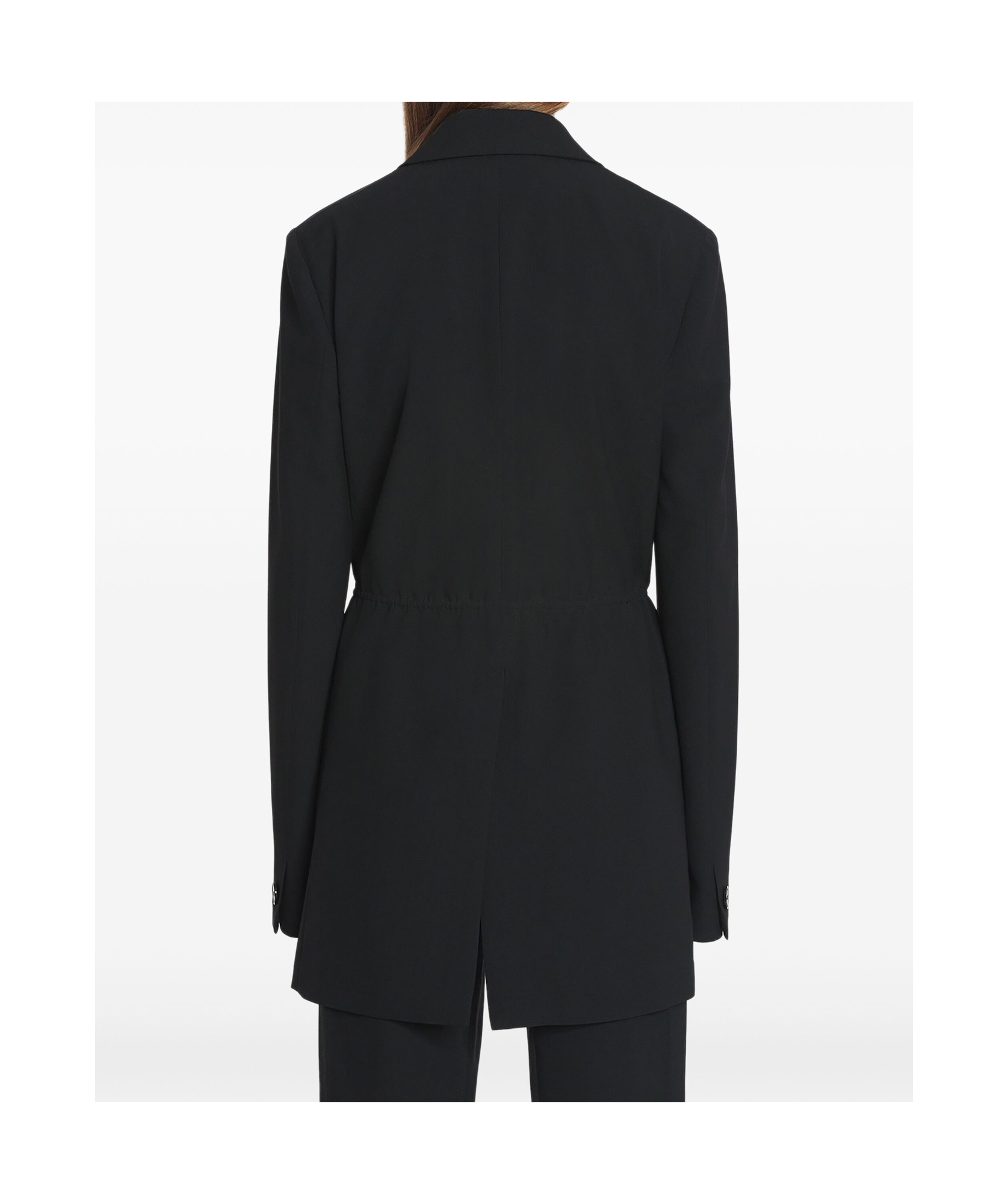 Lanvin Tie Fastened Tailored Blazer In Black