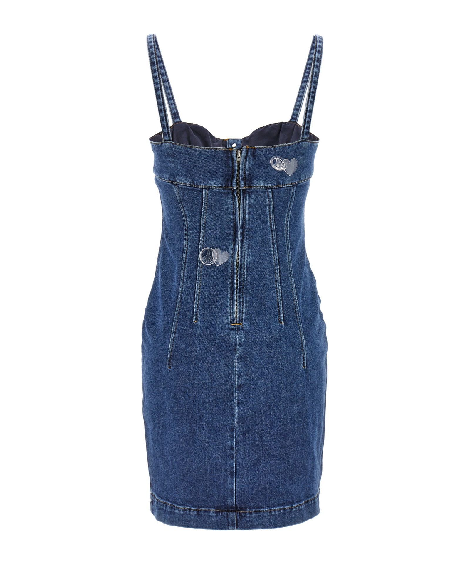 Moschino Jeans Denim Dress In Blue