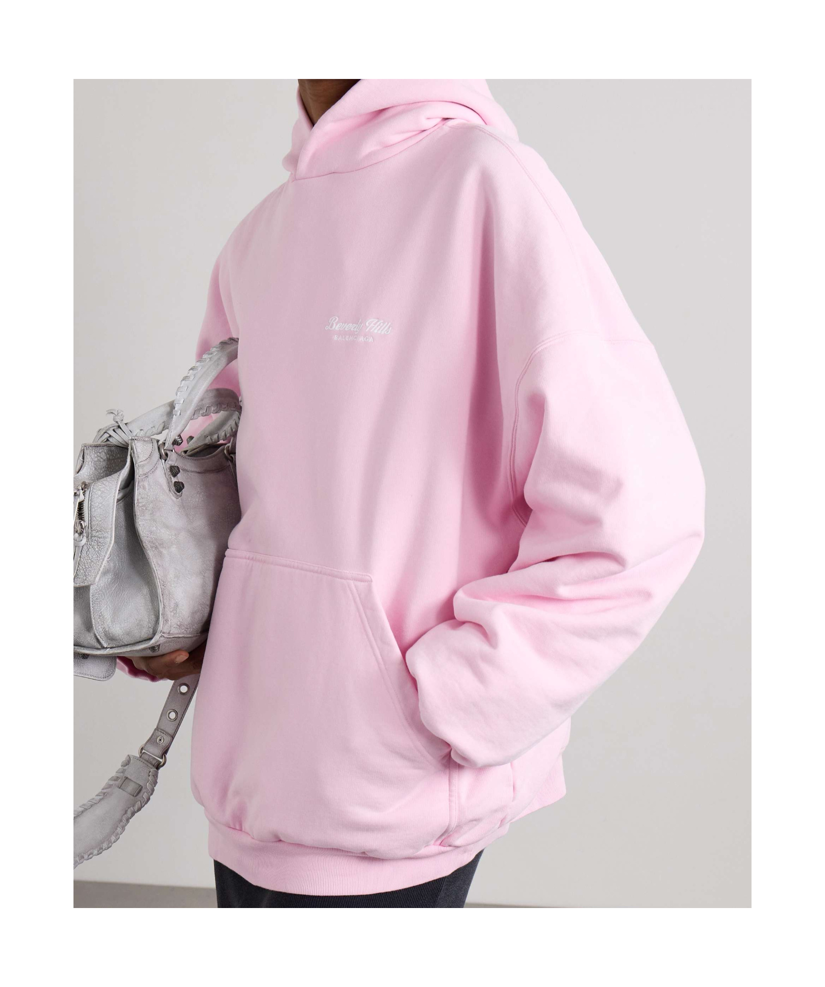 BALENCIAGA BEVERLY HILLS EMBROIDERED HOODIE 