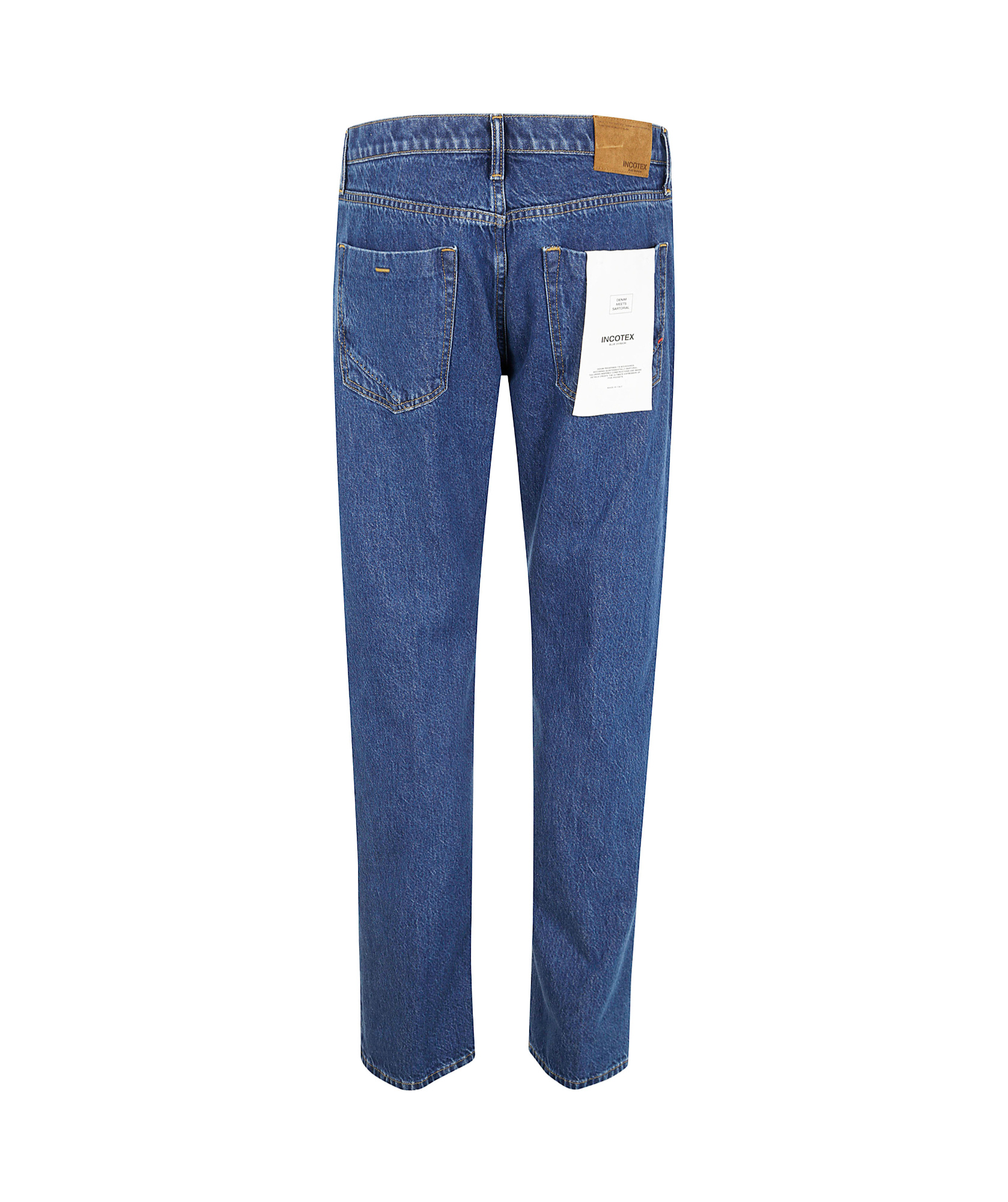 Incotex 5 Pockets Denim Stretch In Blue