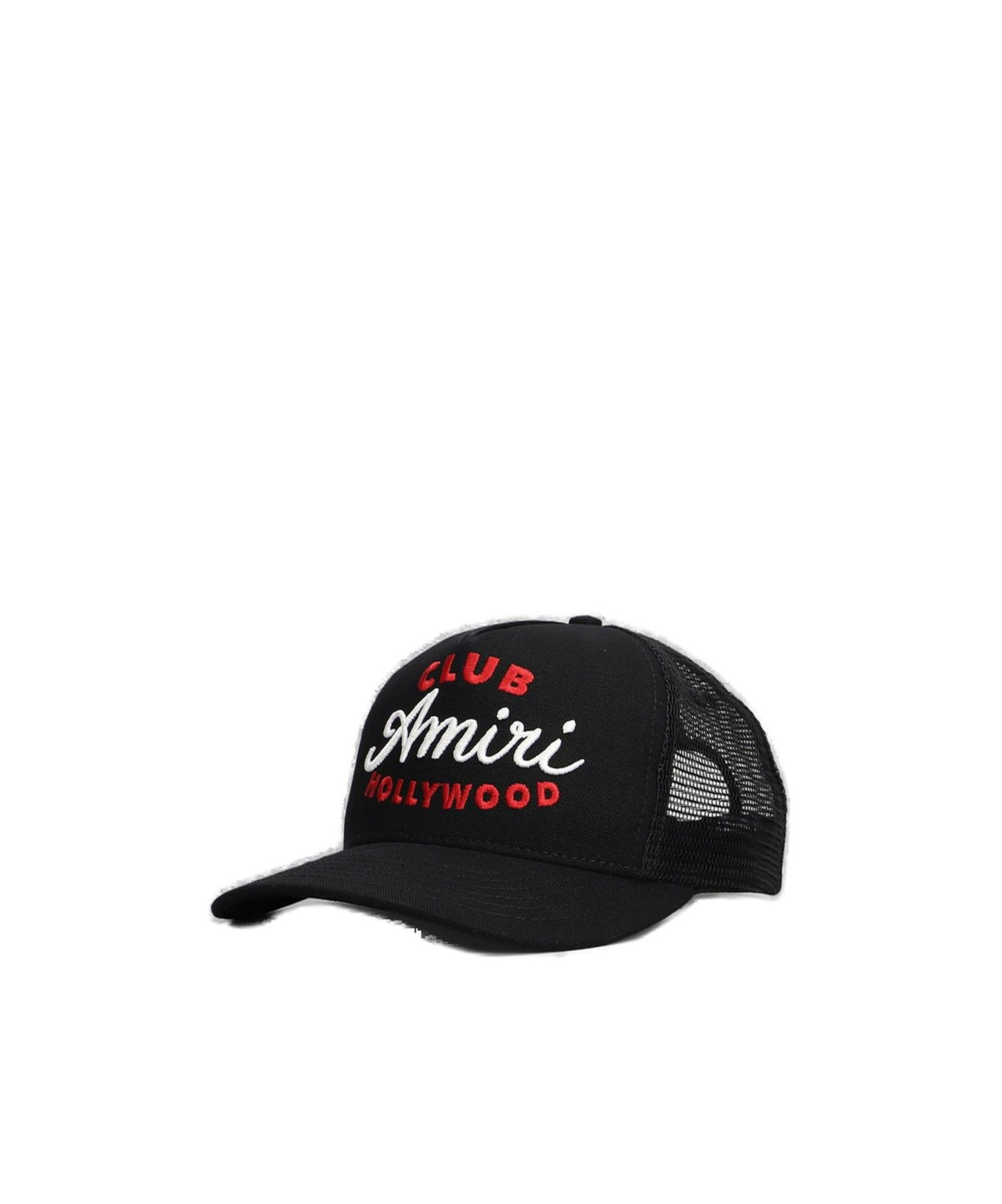 Amiri Black Baseball Cap With Maxi Logo On The Front In Cotton Man In Black