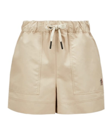 Moncler Drawstring Shorts In Nude