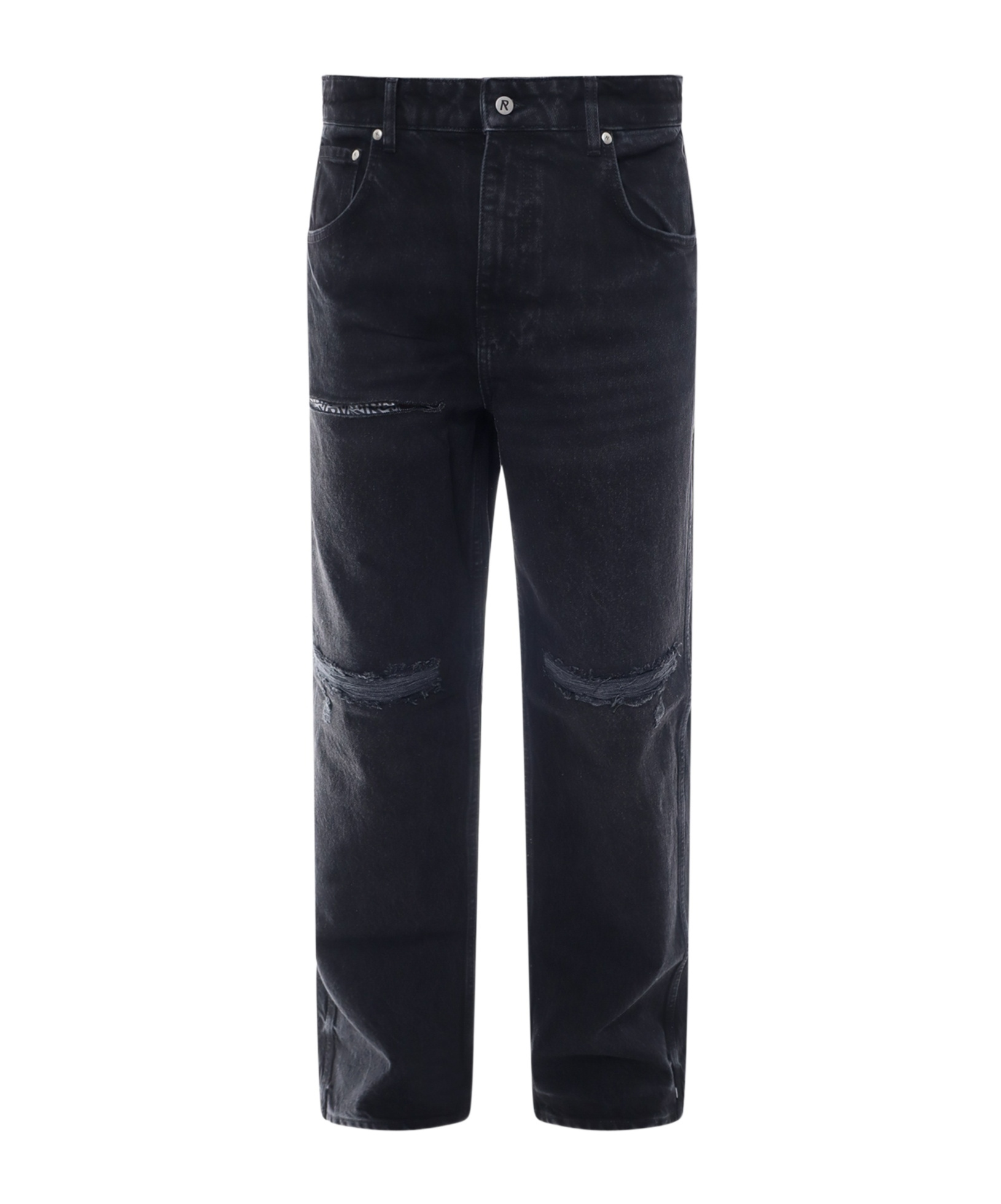 Represent Belt Ring Denim Trousers In Black