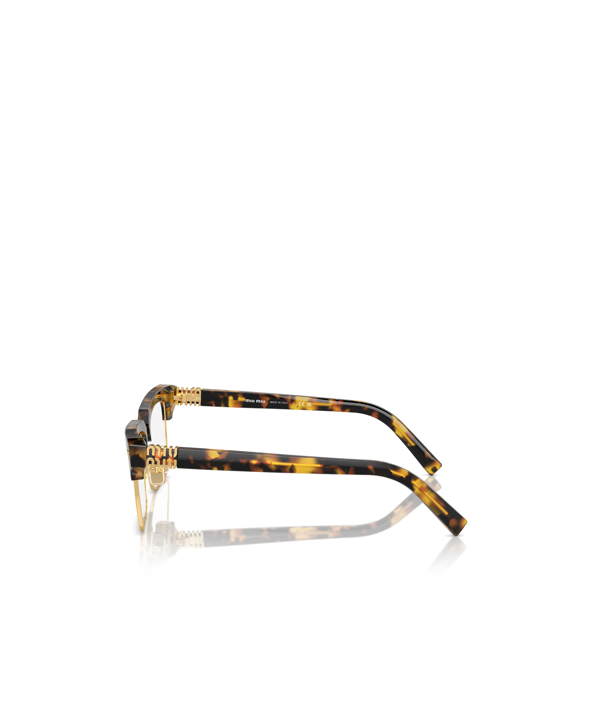 Miu Miu Mu11xv Square-frame Glasses In Black