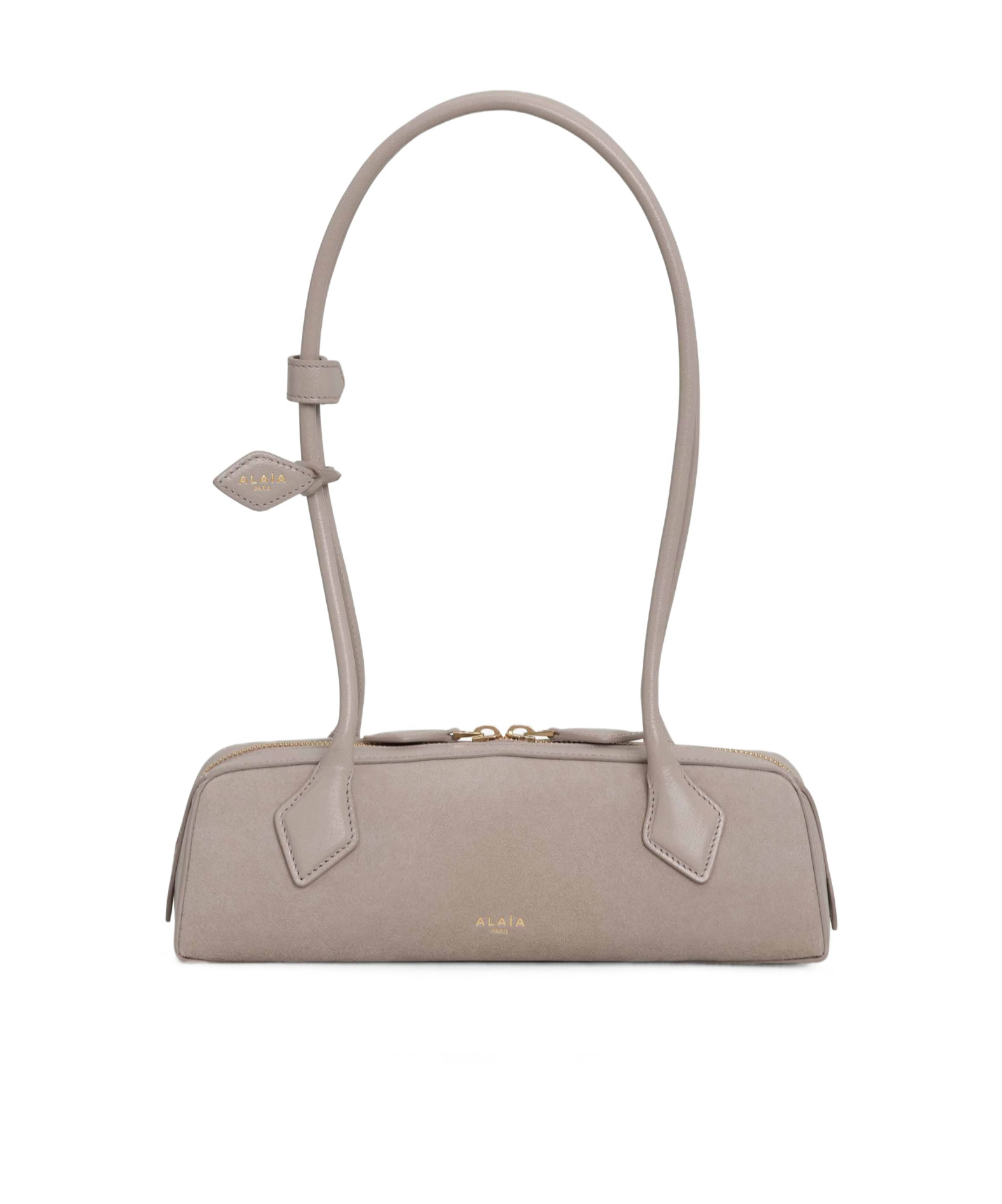Alaïa Le Teckel Small Bi-material Bag In Leather