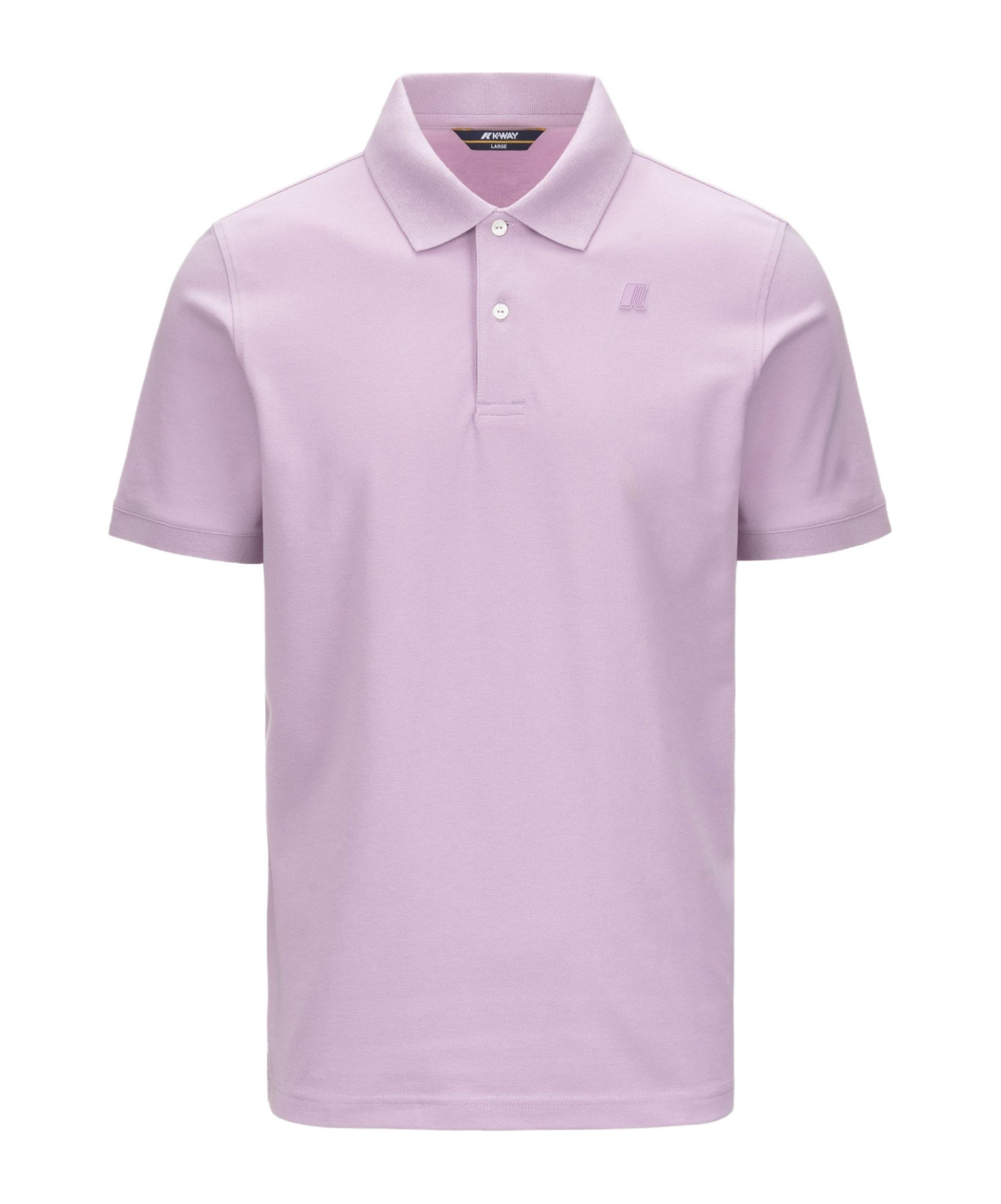 K-way Logo Patch Polo Shirt In Purple