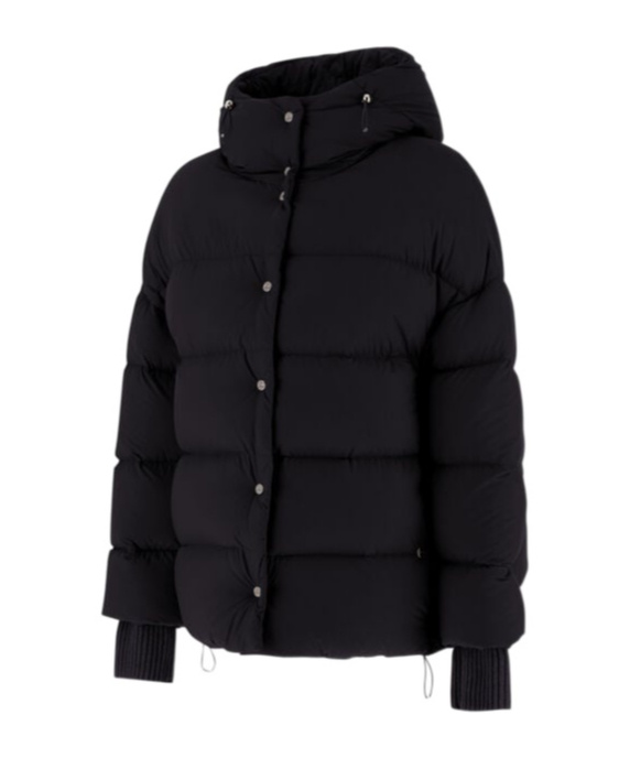 Herno Nylon Microfibre Bomber Jacket In Black
