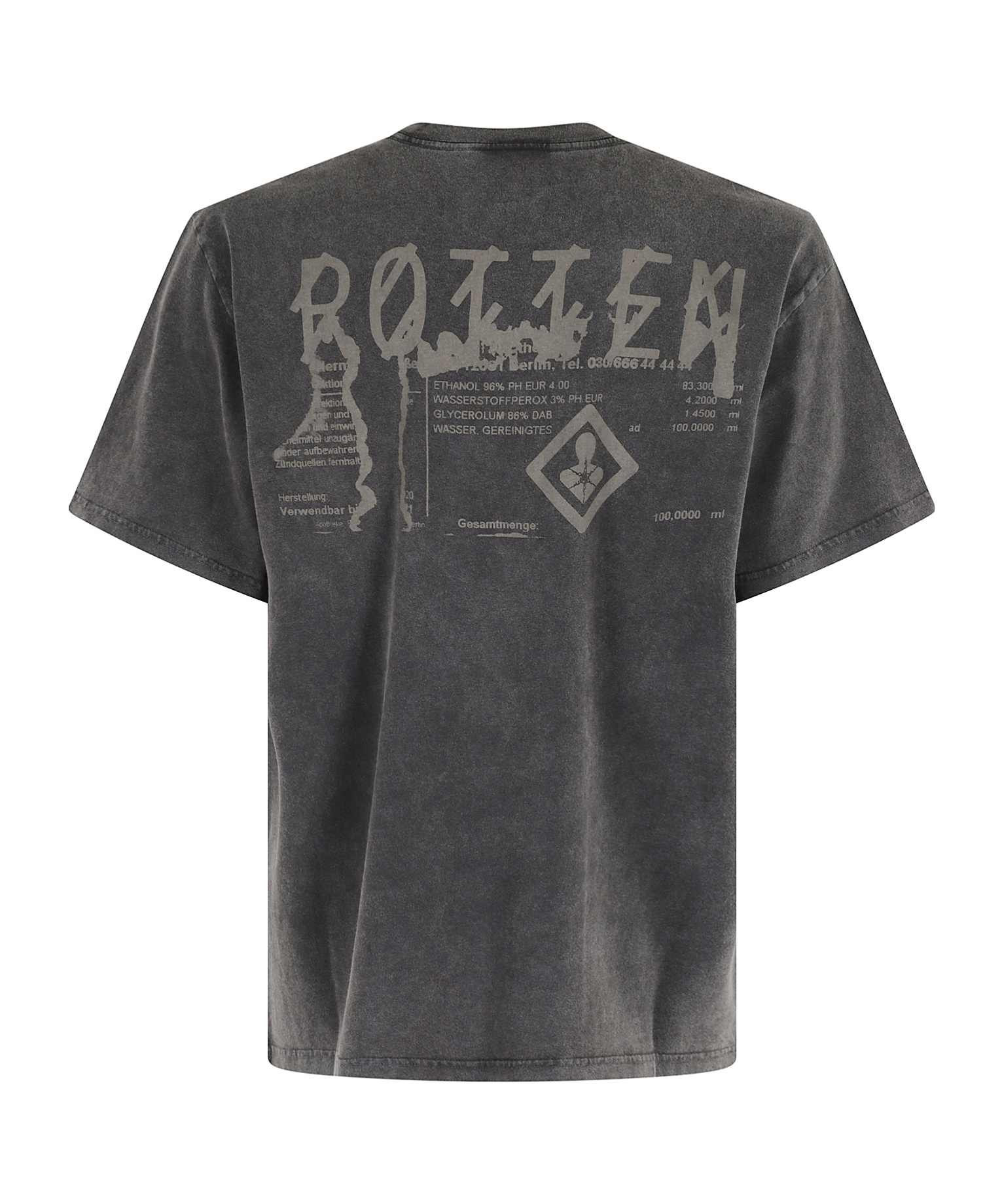 44 Label Group Logo Printed Crewneck T-shirt In Black
