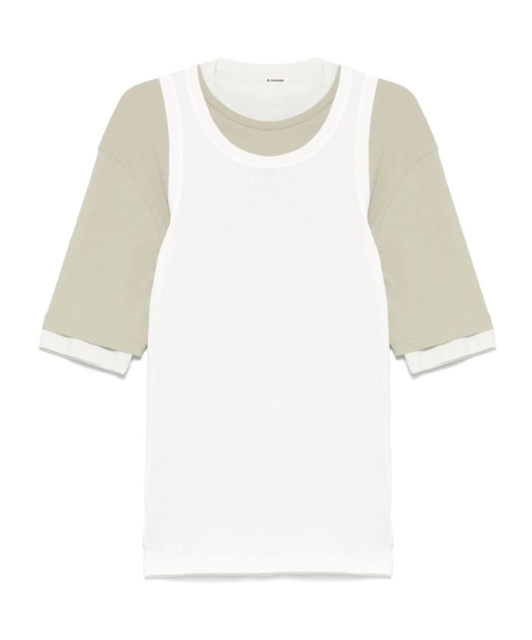 Jil Sander Cotton T-shirt And Tank Top Set In White