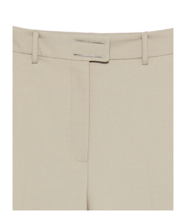 Patrizia Pepe Belt Loops Casual Pants In Neutral