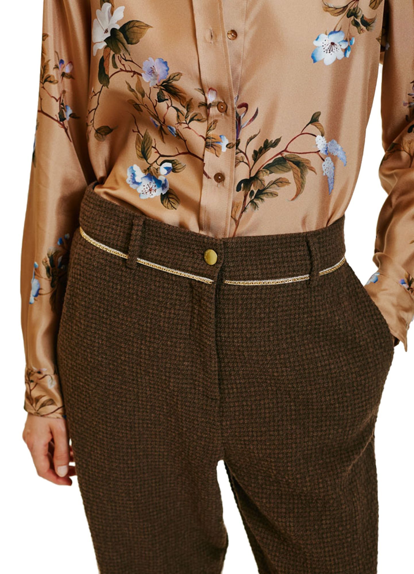 Momoní Ukiyo Wide Leg Pants In Green