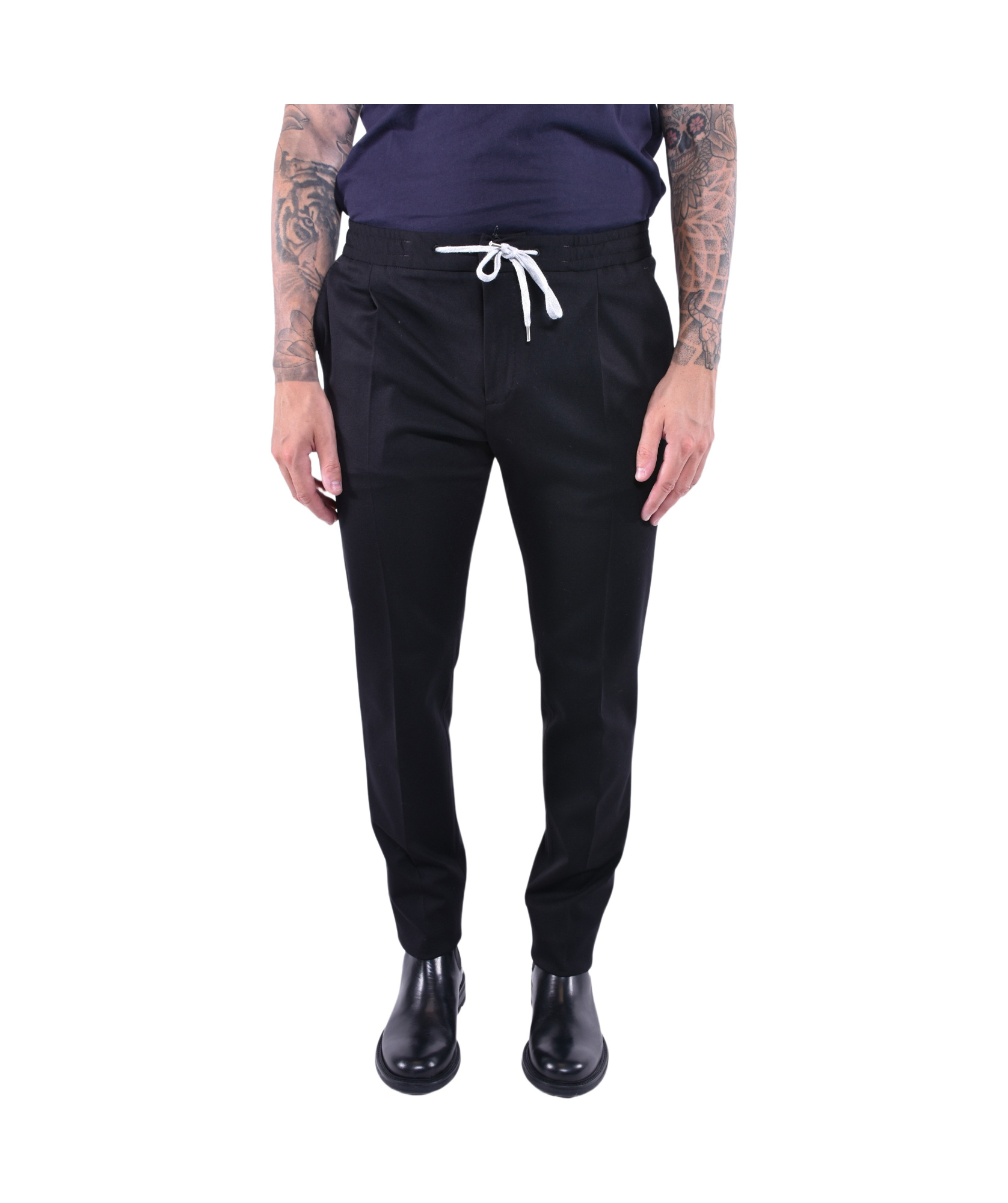 Pt Torino Soft Stretch Tech Jersey Pants In Blue