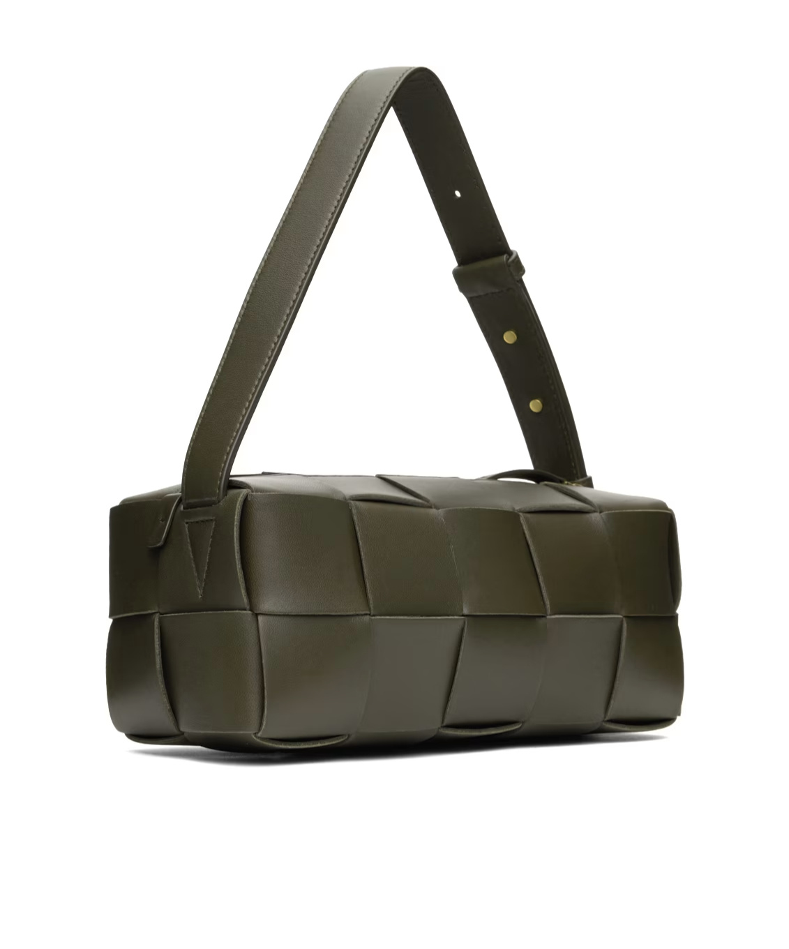 Bottega Veneta Small Intreccio Shoulder Bag In Green