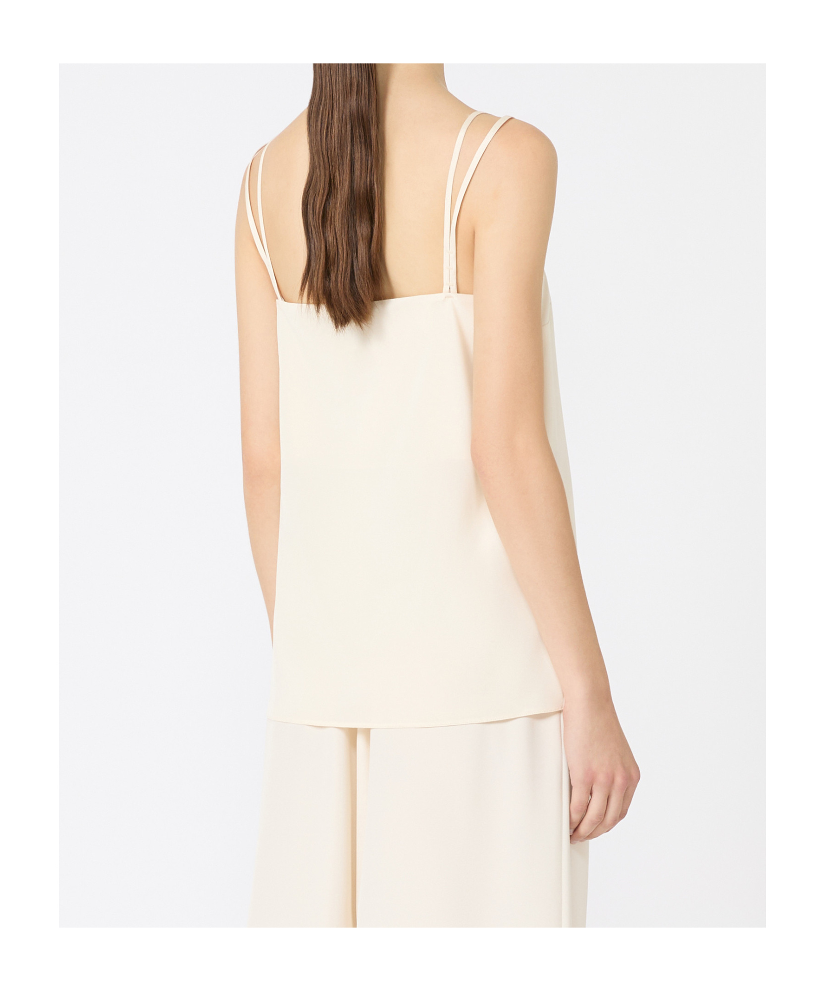 Max Mara Kansas Silk-blend Camisole In White