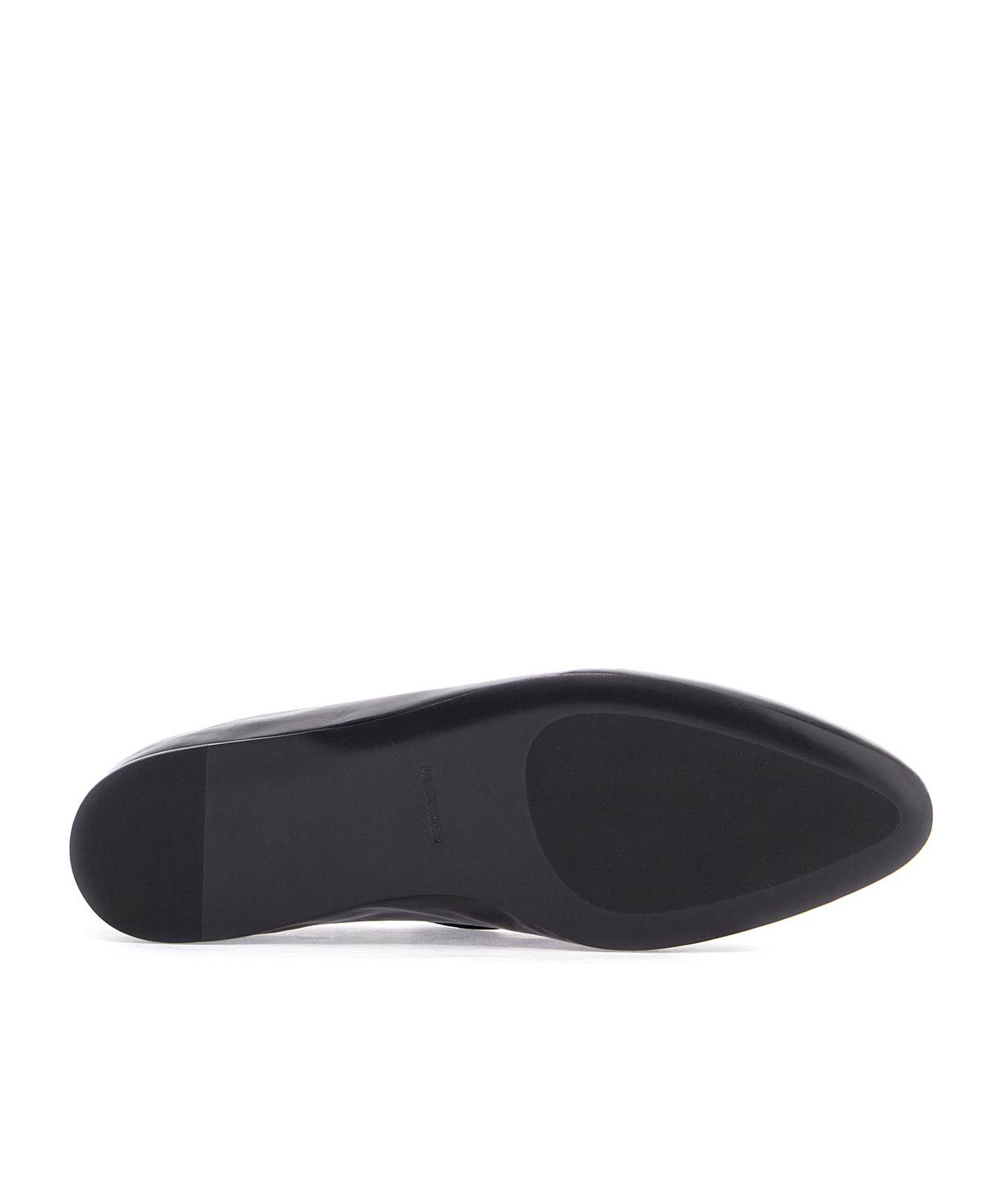 Jil Sander Black Flat Loafers With Almond Toe
