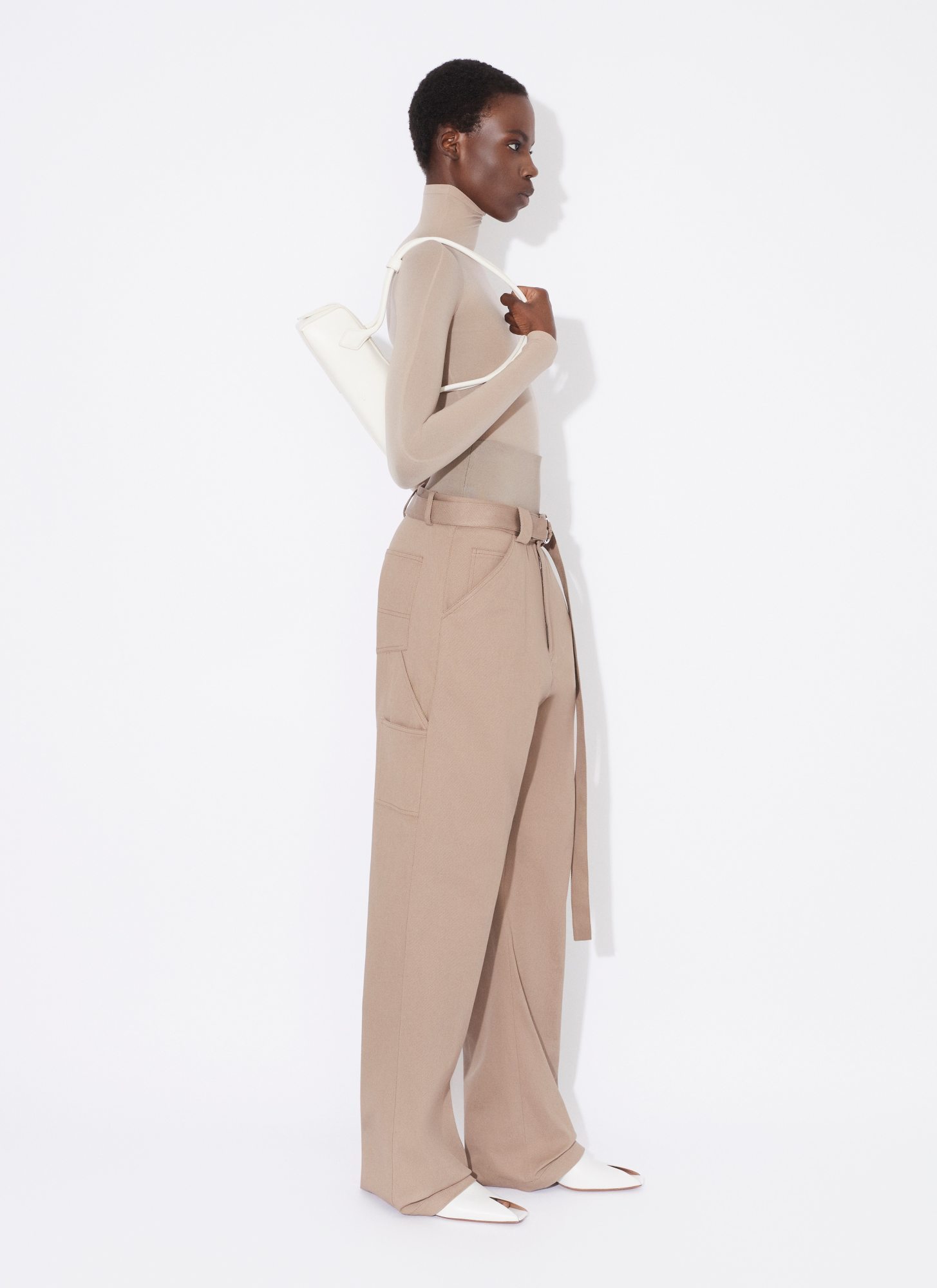 Alaïa Cargo Trousers In Nude