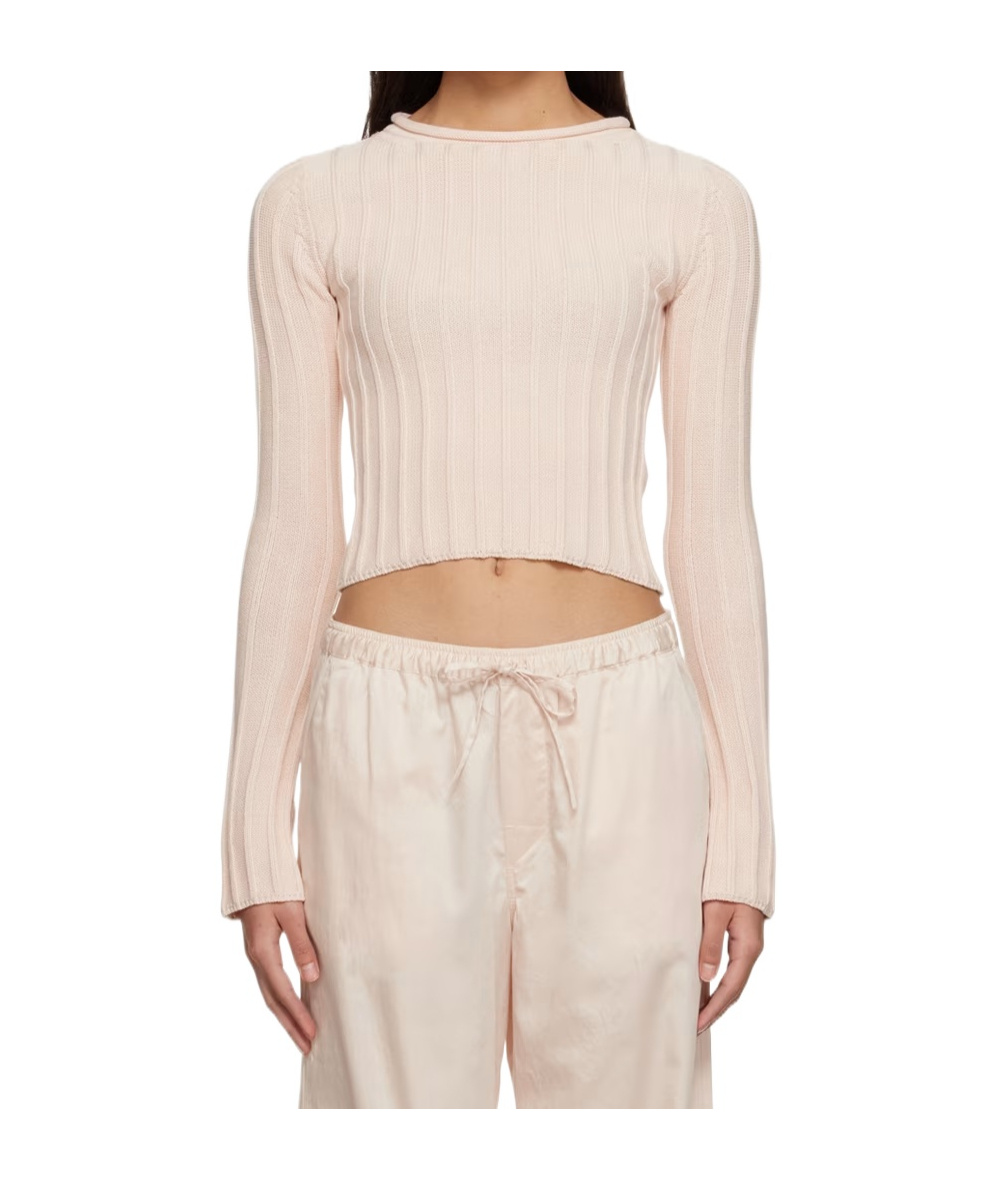 Filippa K Pink Rib Sweater In Neutral