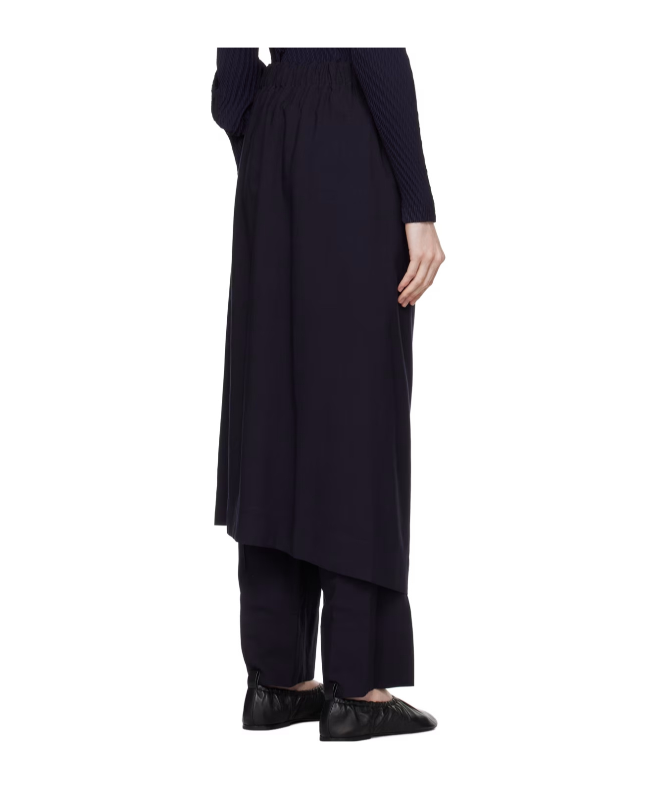 Issey Miyake Two As One Casual Pants In Black