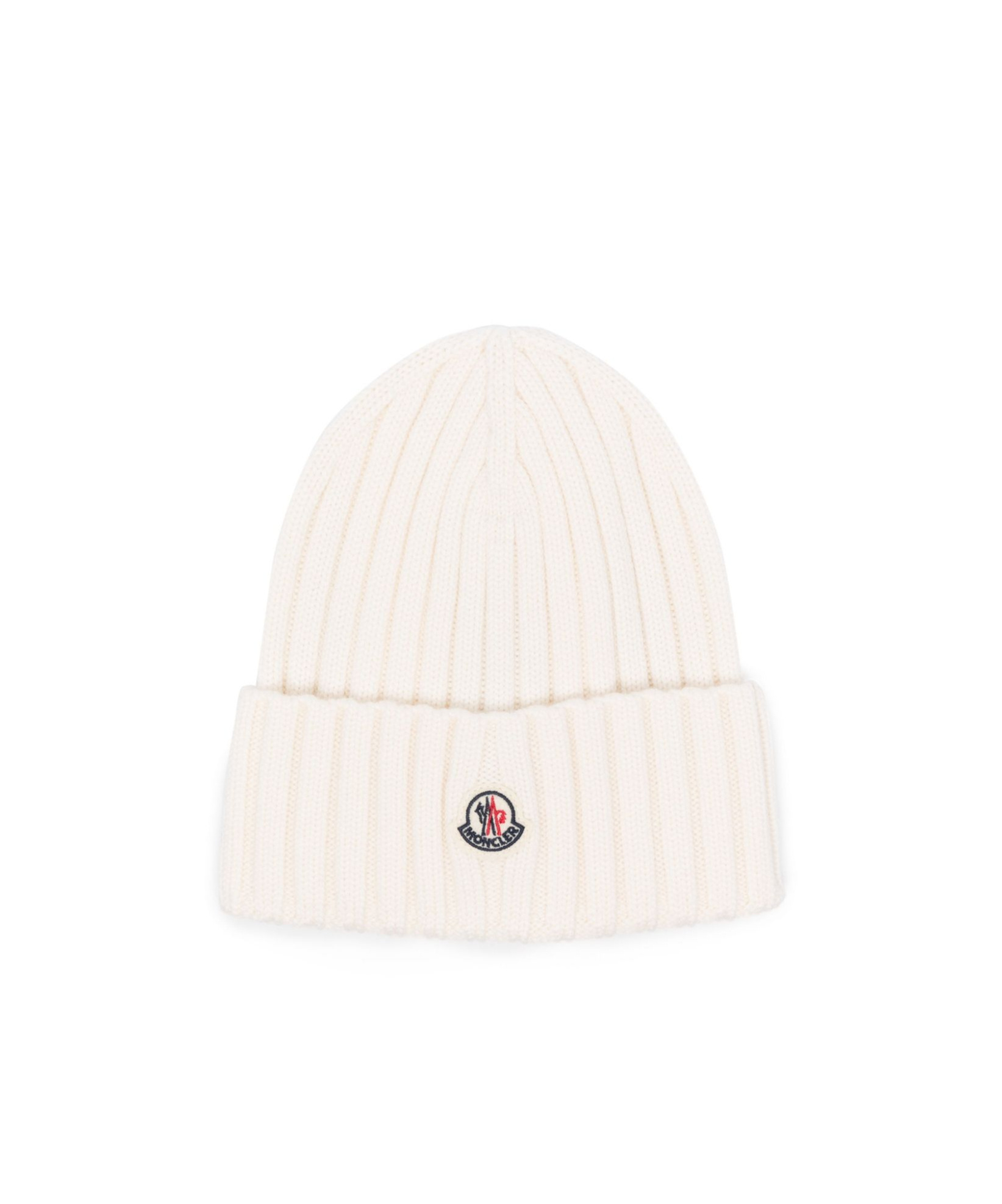 Moncler Logo Hat In White