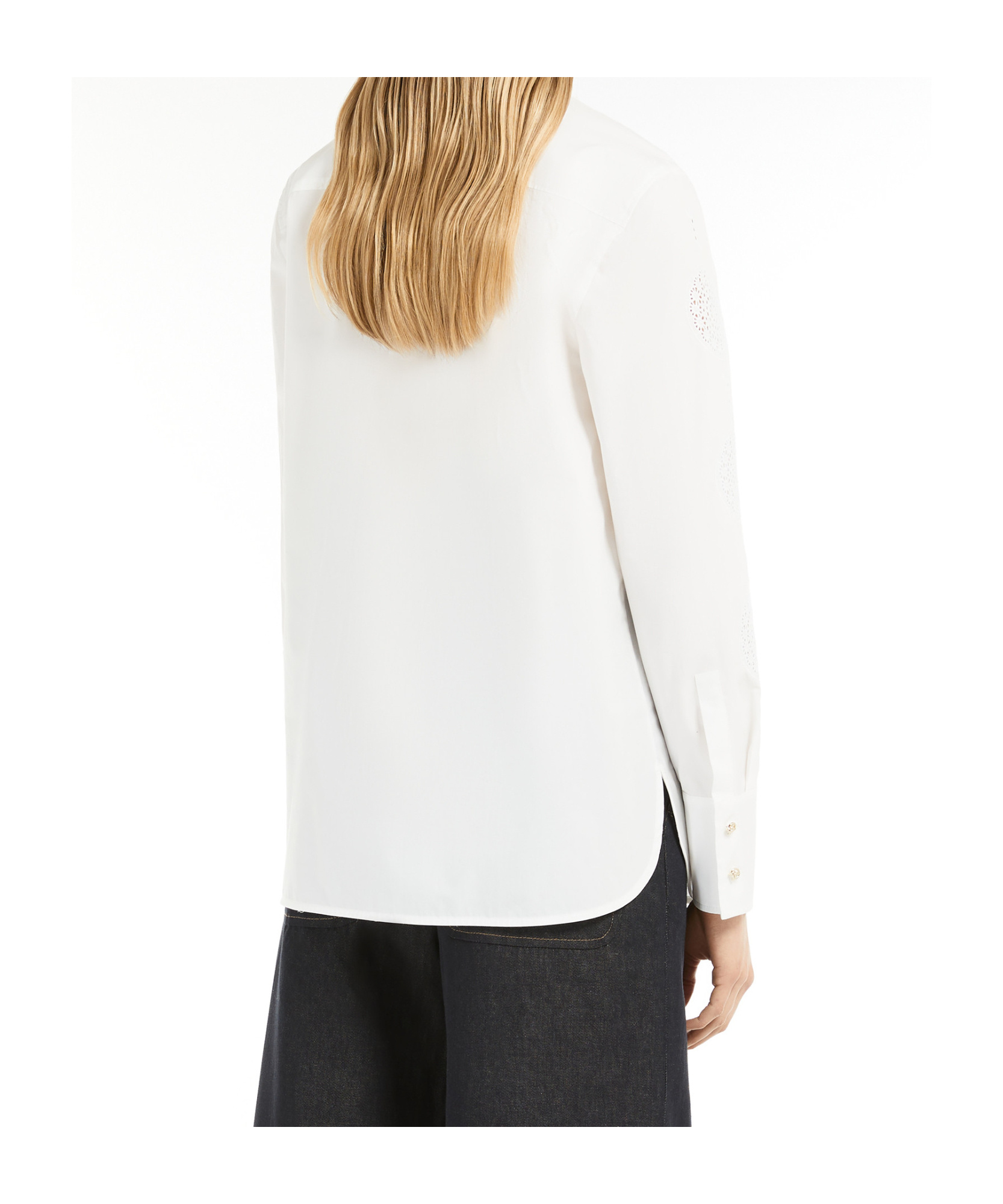 Max Mara Studio Sesia Shirt Optic White In White