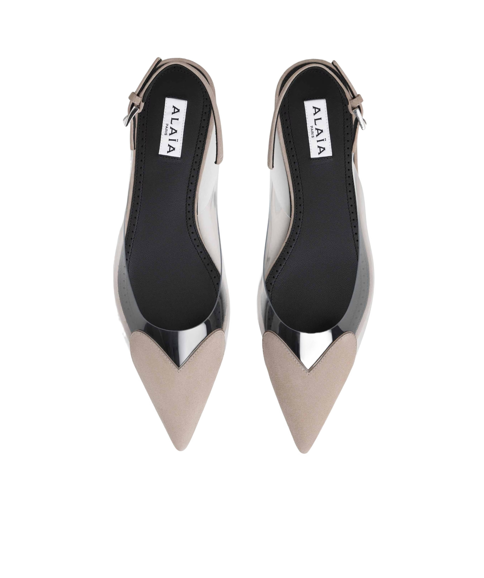 Alaïa Alaia Flat Slingback Le Coeur Lat. Beig In Brown