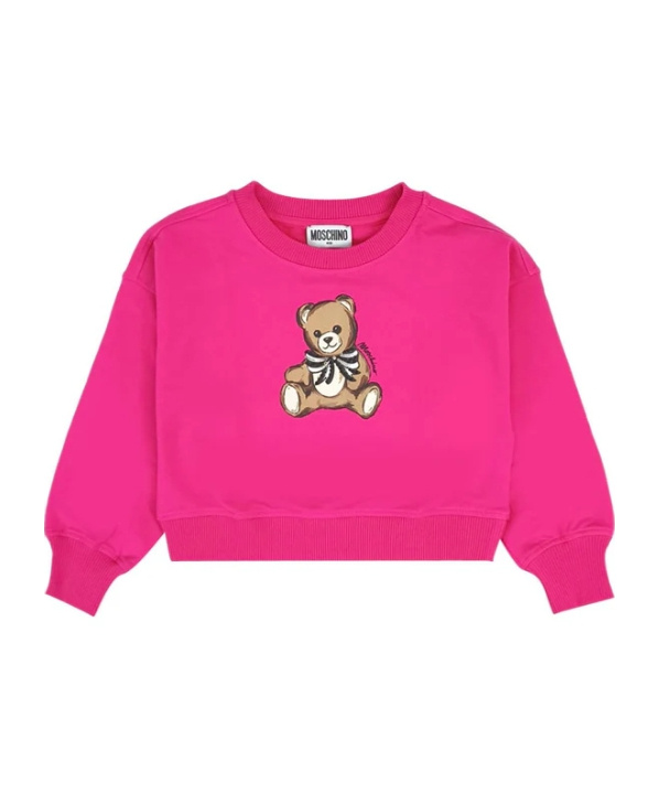 Moschino Teddy Bear-print Sweatshirt In Pink