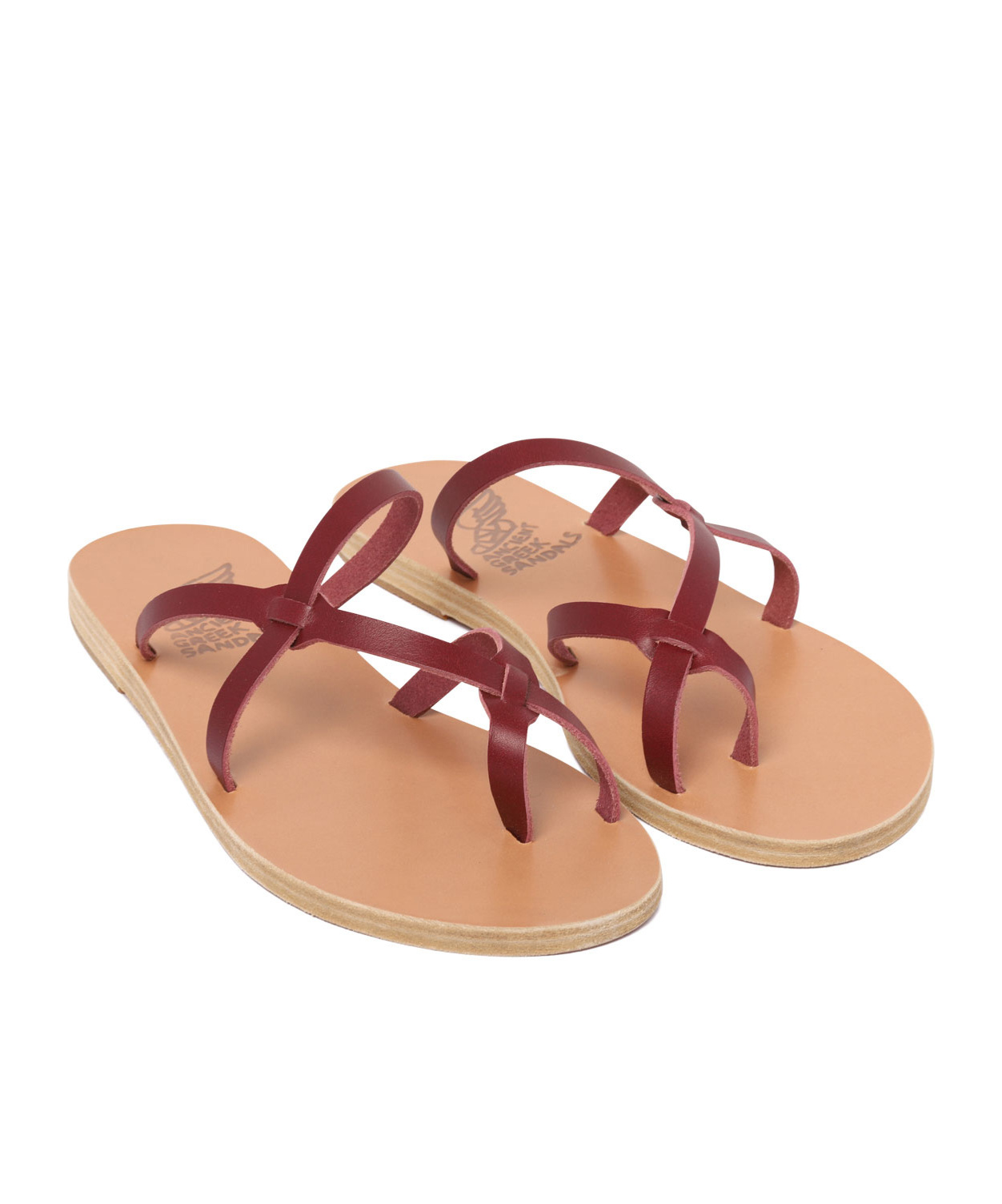 Shop Ancient Greek Sandals Leather Sandals In Nude