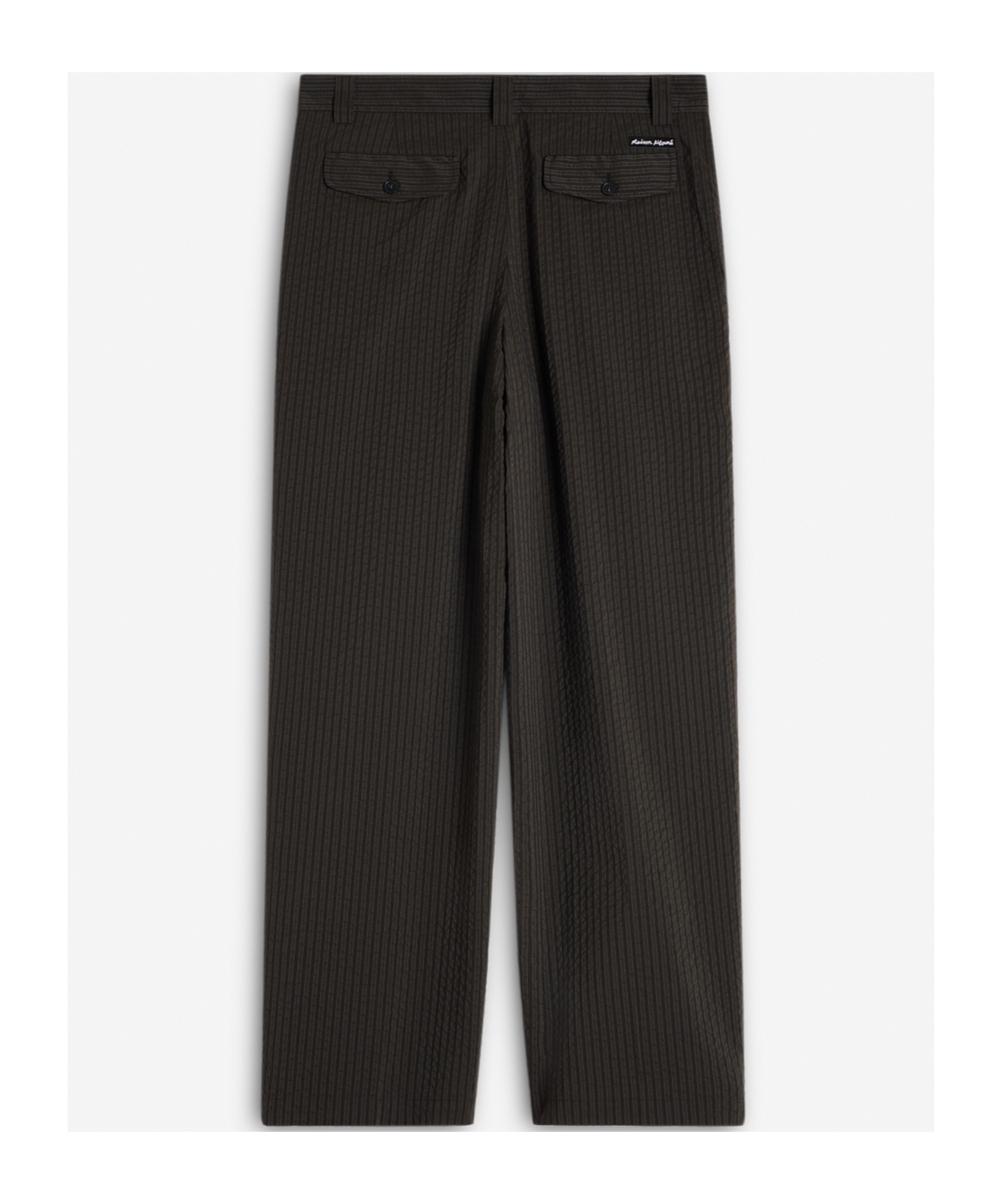 Maison Kitsuné Relaxed Pleated Pants In Rangers Green