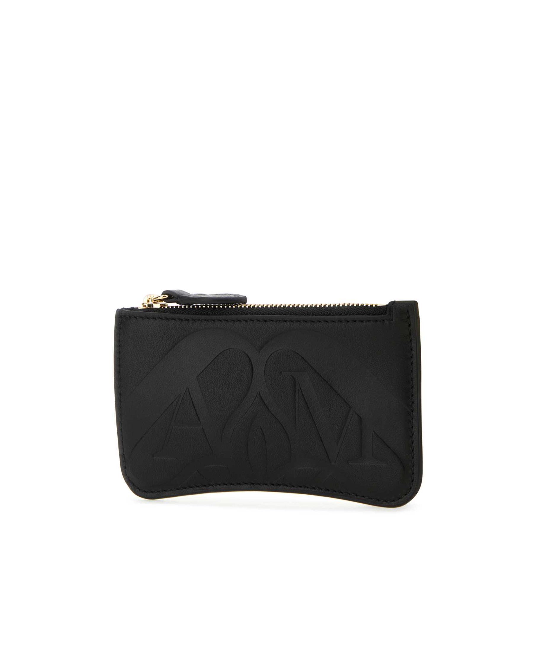 Alexander Mcqueen Logo-debossed Leather Wallet In Black