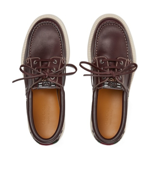 Gucci Round-head Casual Shoes In Brown