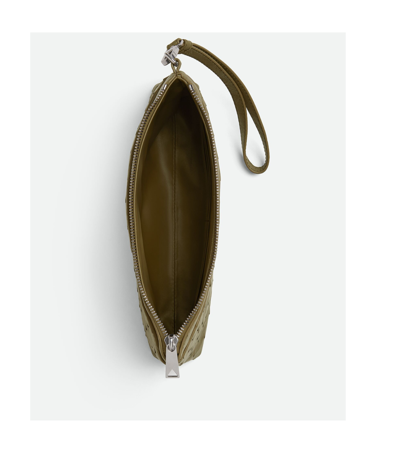 Bottega Veneta Prism Clutch In Green-haired