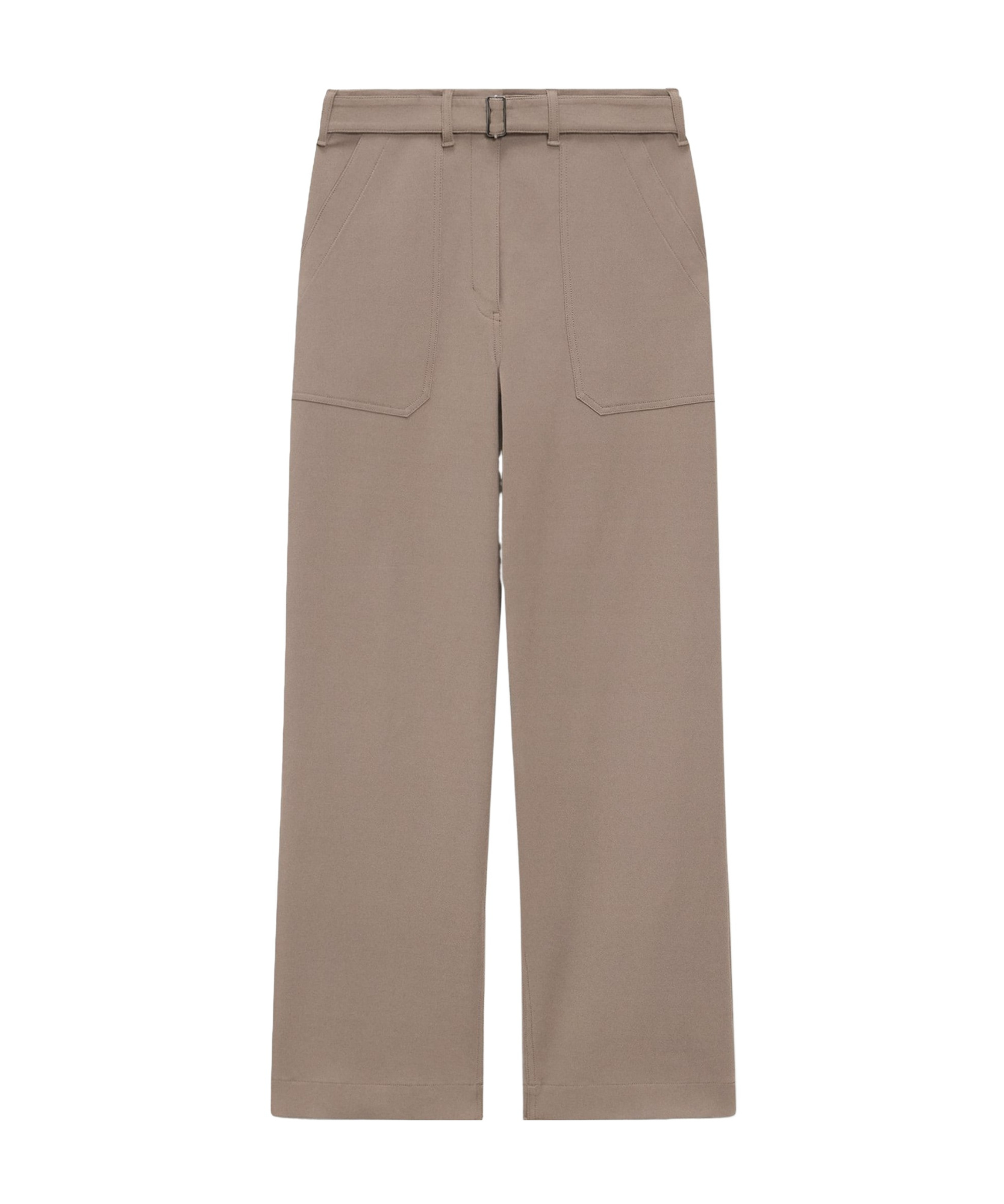 Theory Utility Wide-leg Trousers In Neoteric Twill In Nude