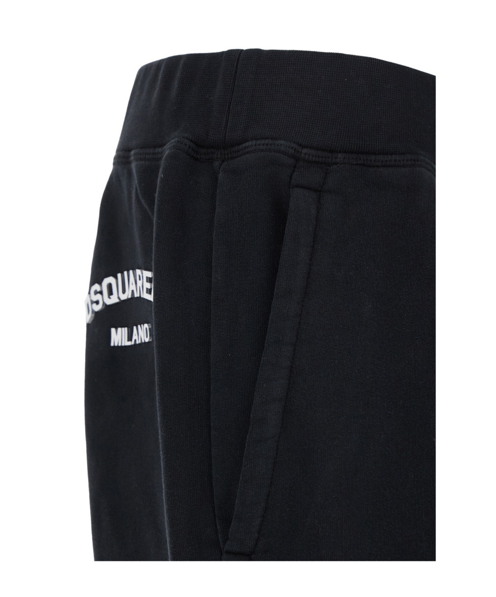 Dsquared2 Track Pants Man Pants Black Size Xl Cotton In Black