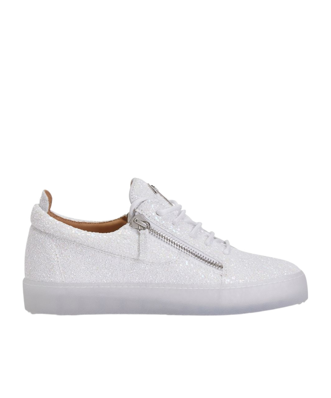 GIUSEPPE ZANOTTI ZIP-DETAIL GLITTER TRAINERS