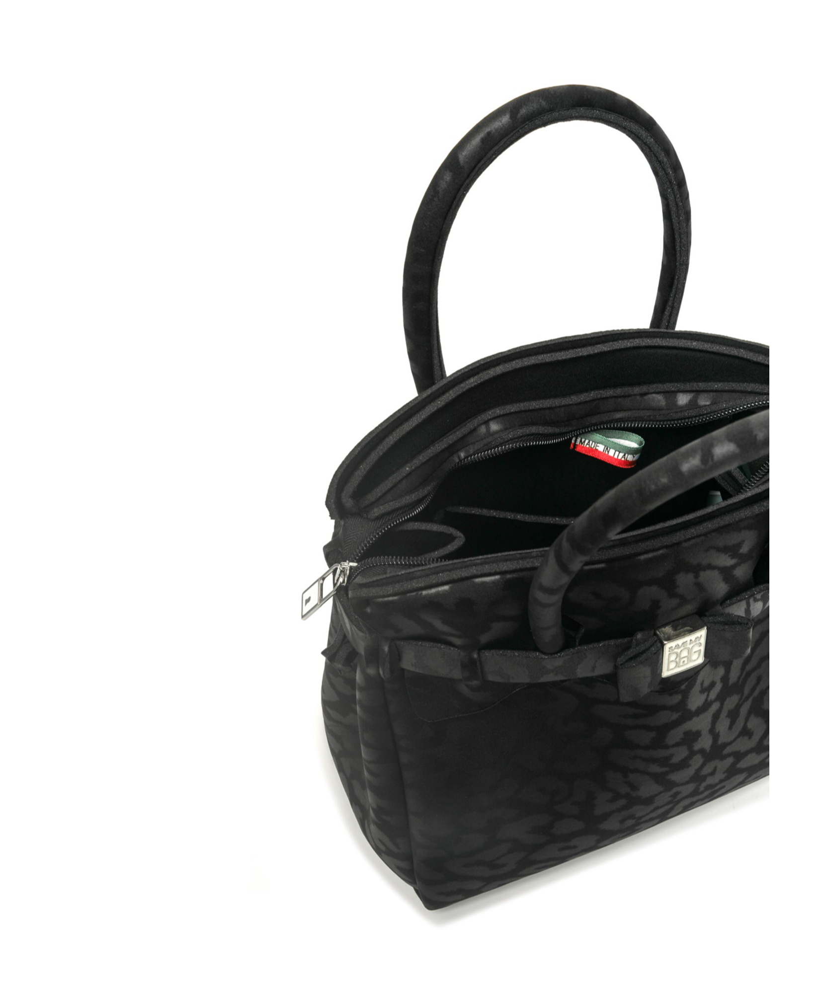 Save My Bag Bow Handbag In Black