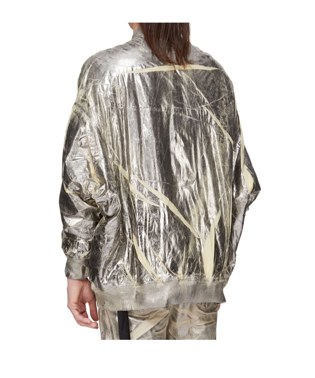 Rick Owens Drkshdw Long-sleeved Casual Jacket In Silver