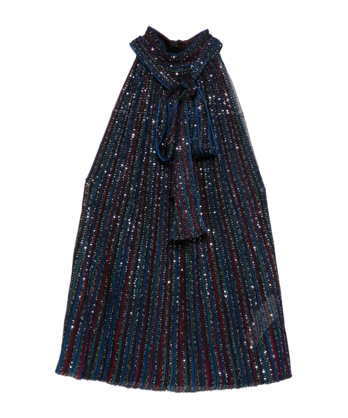 Missoni Lace-up Vest In Blue