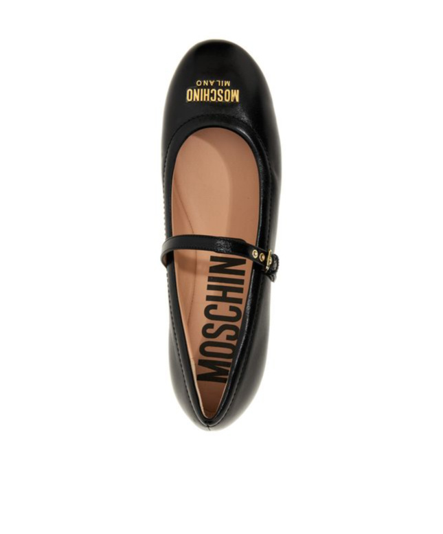 Moschino Women Ballet Flats With Lettering Logo